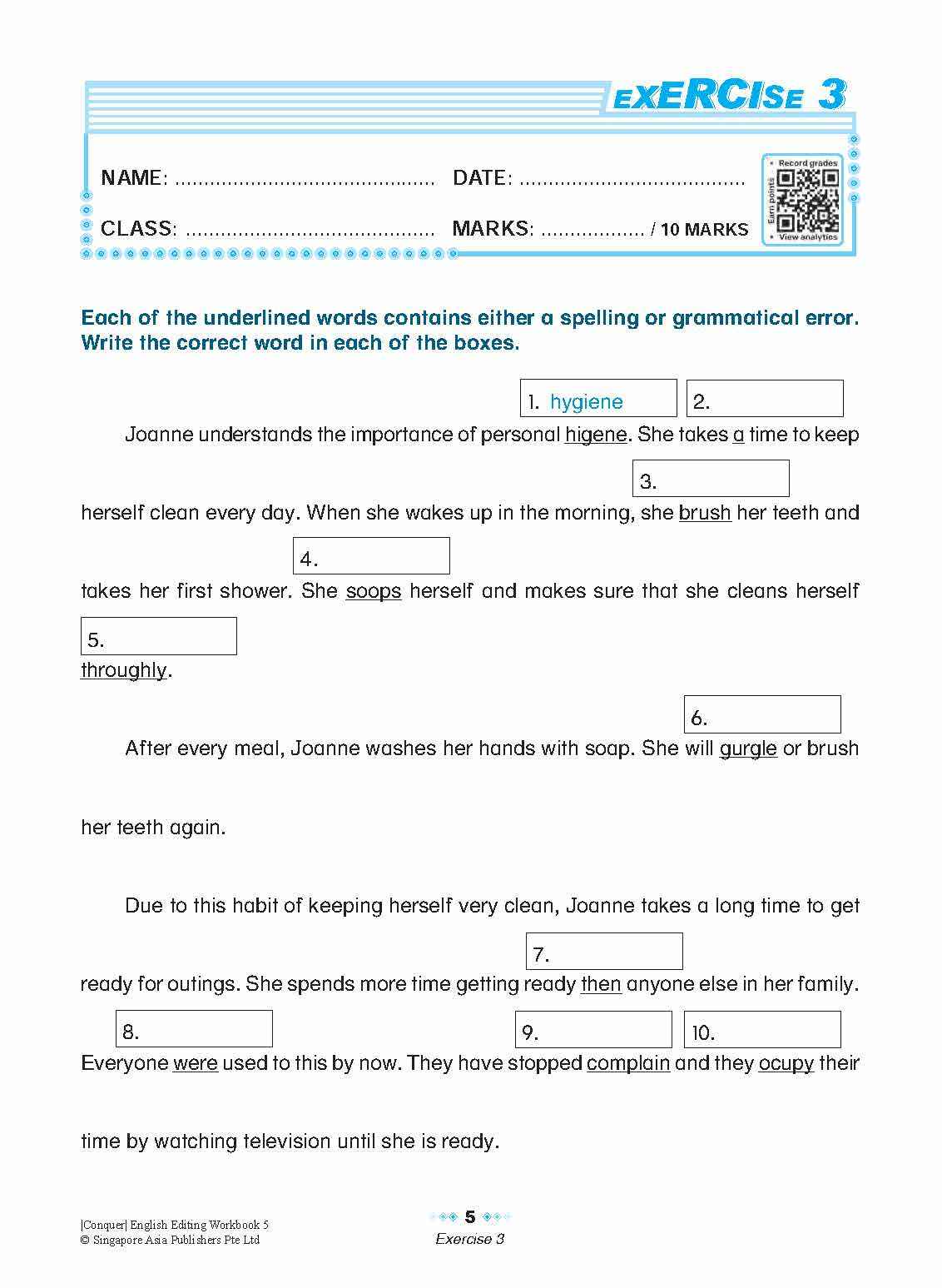 Conquer English Editing Workbook 5