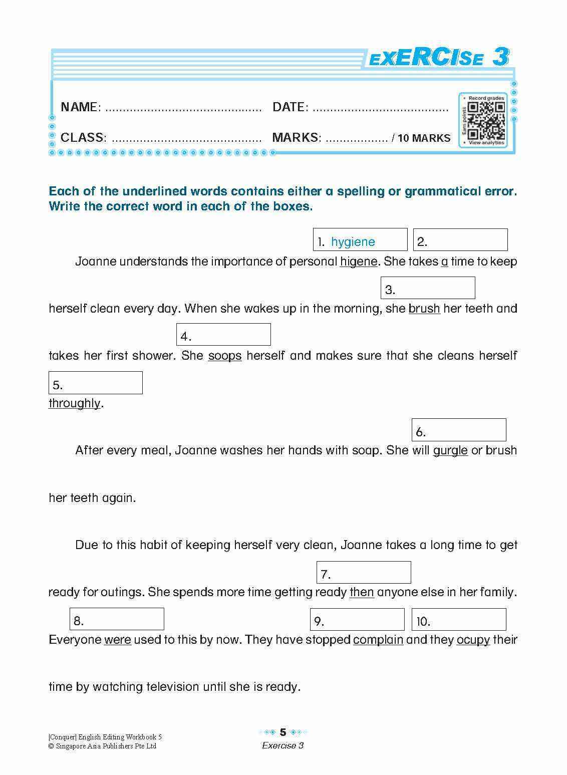 Conquer English Editing Workbook 5