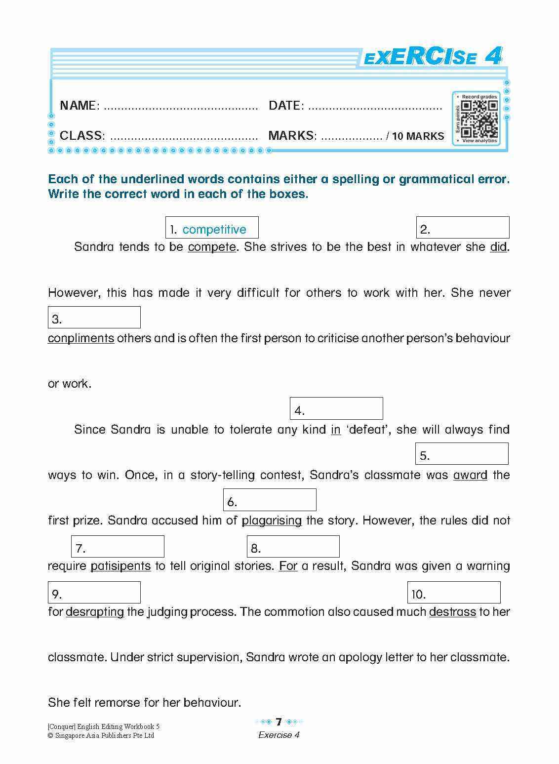 Conquer English Editing Workbook 5