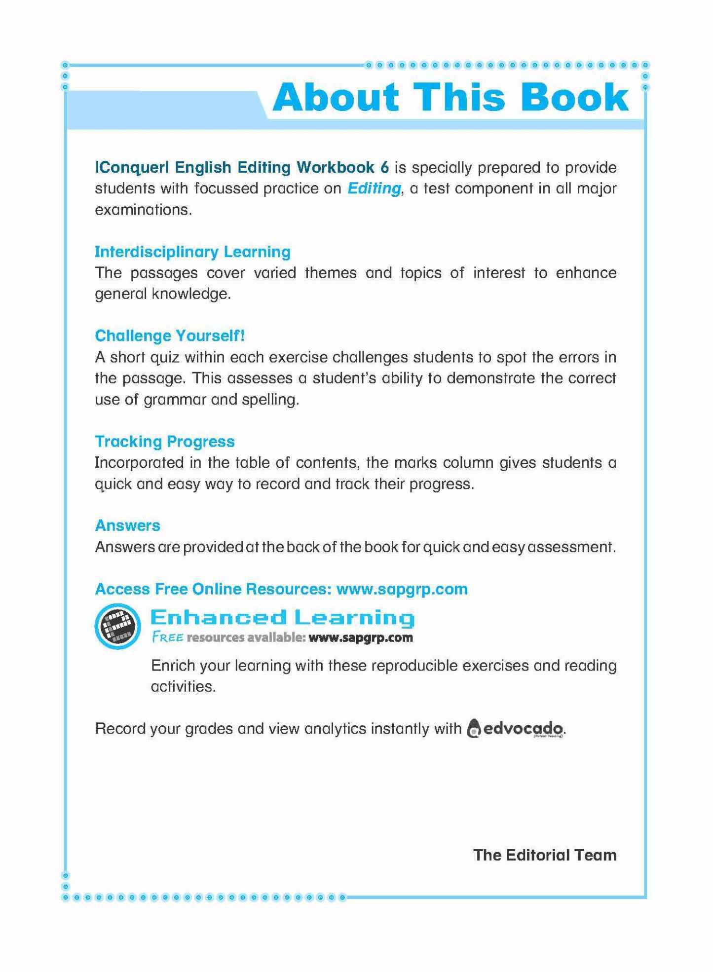 Conquer English Editing Workbook 6