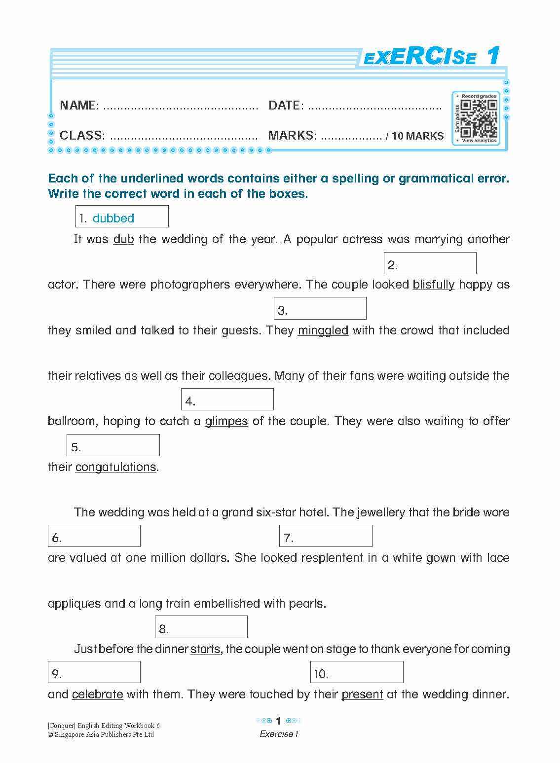 Conquer English Editing Workbook 6