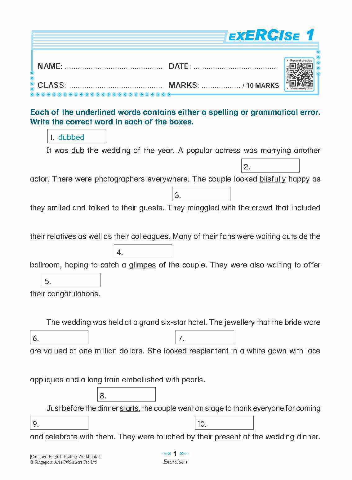 Conquer English Editing Workbook 6