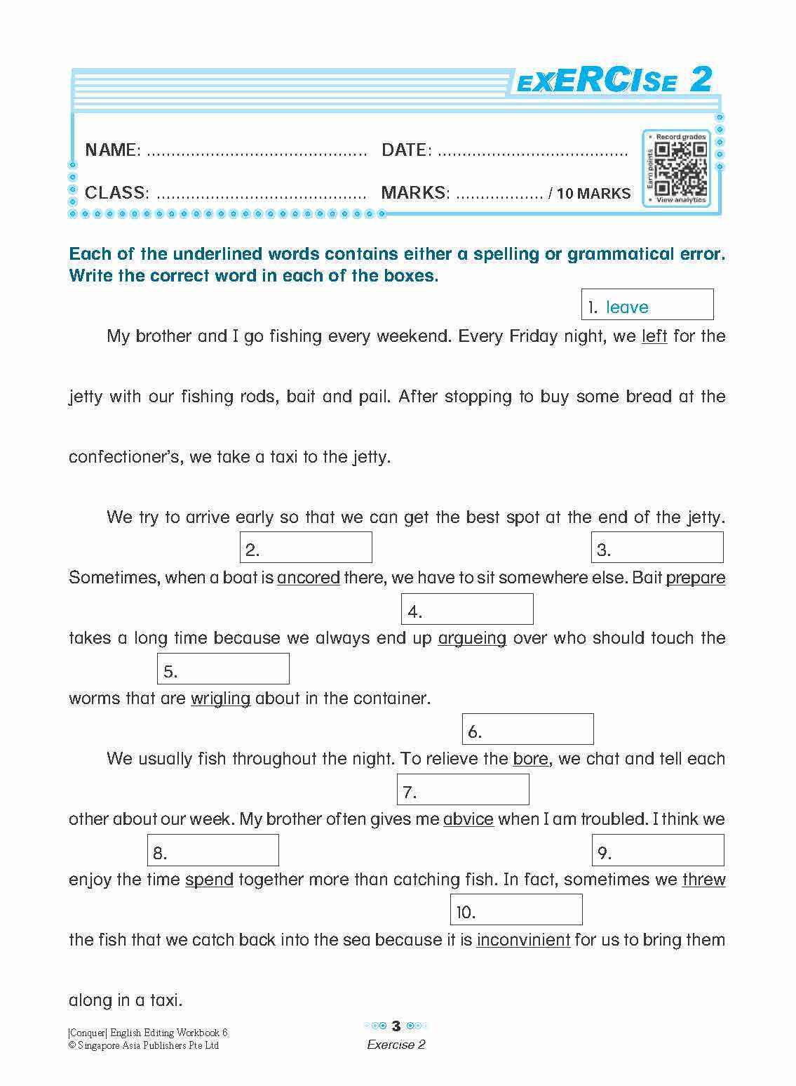 Conquer English Editing Workbook 6