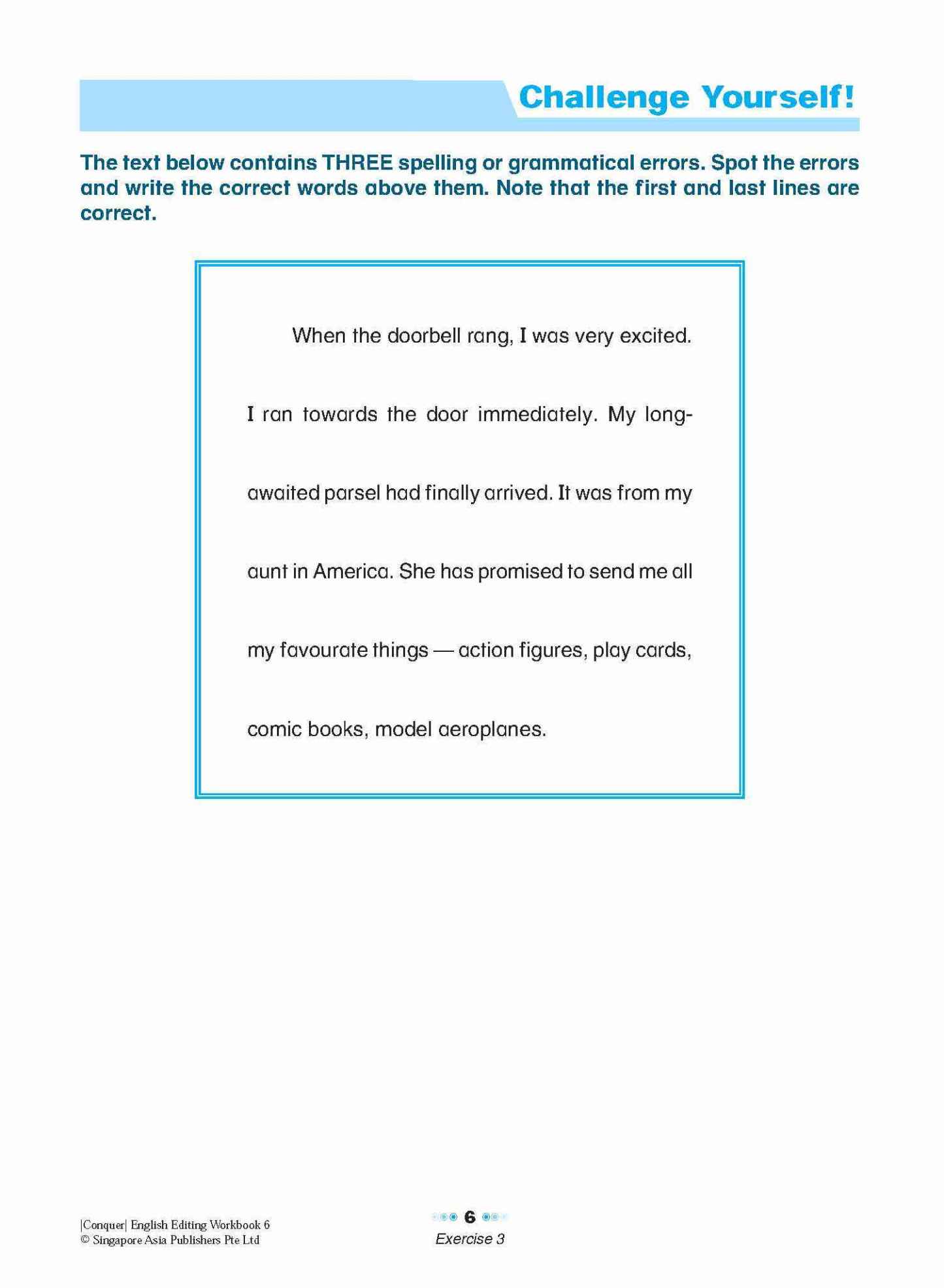 Conquer English Editing Workbook 6