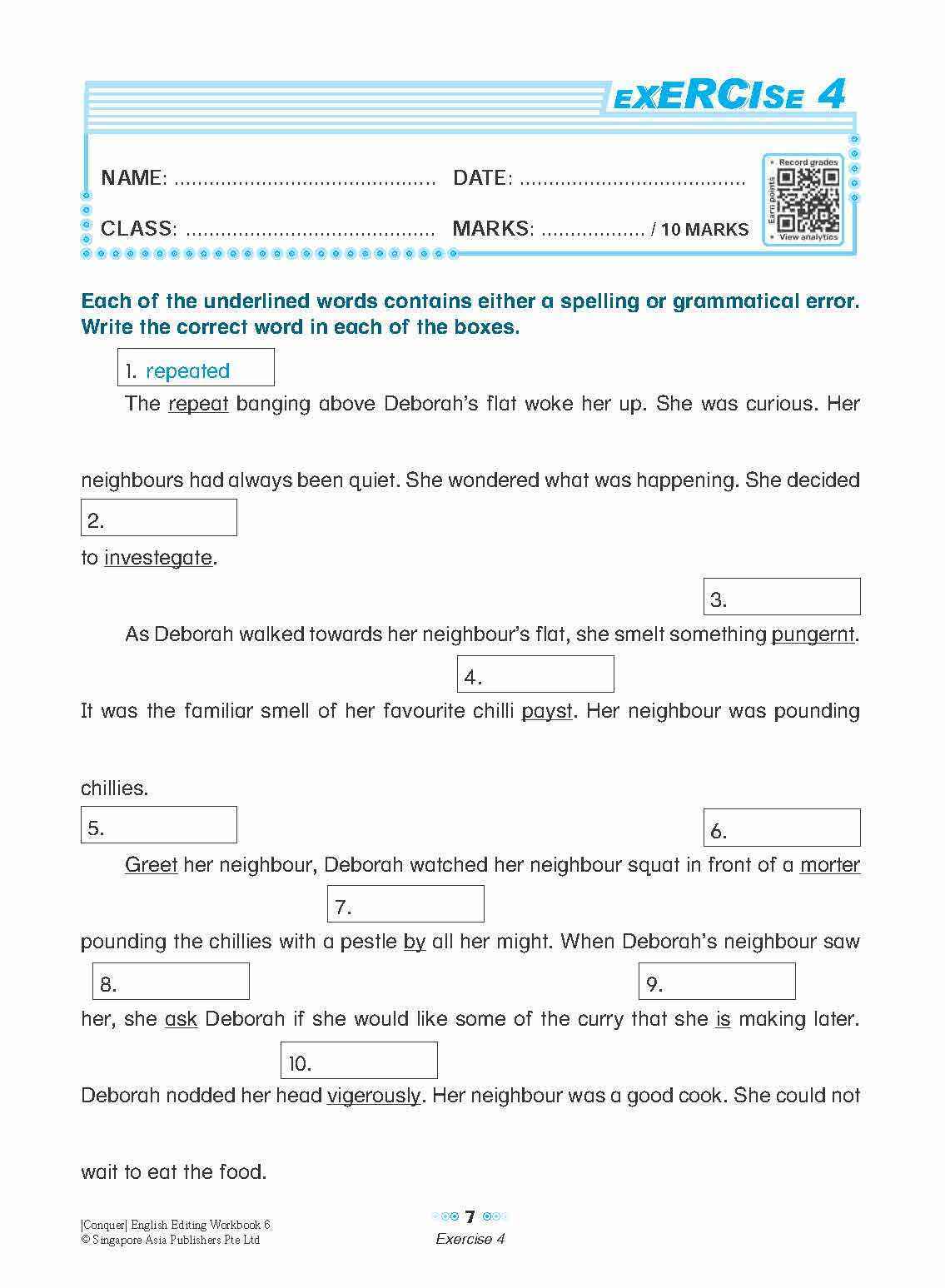 Conquer English Editing Workbook 6
