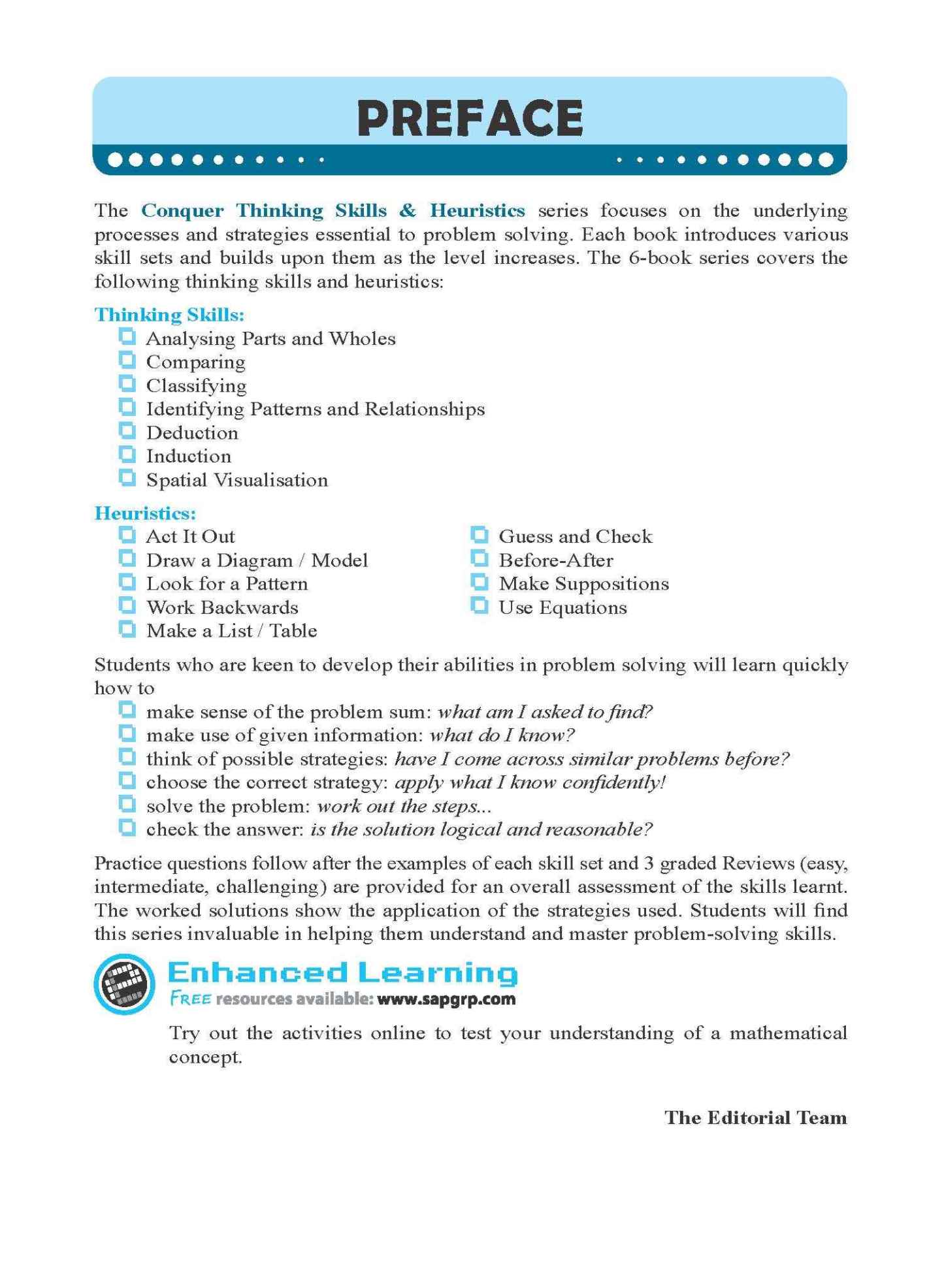 Conquer Thinking Skills & Heuristics Workbook 6