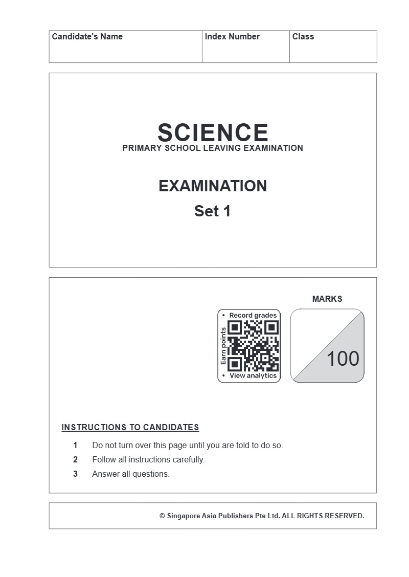 Conquer Science Primary School leaving Examination Simulated Examination Papers