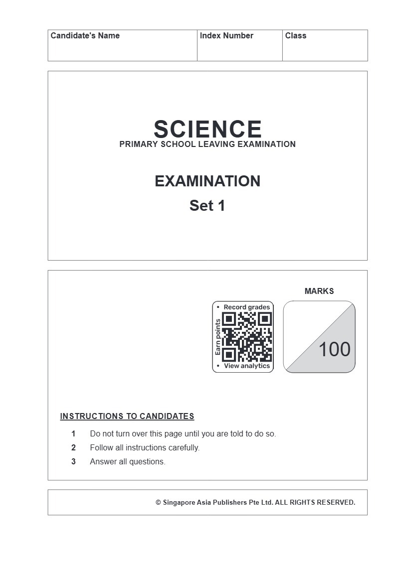 Conquer Science Primary School leaving Examination Simulated Examination Papers