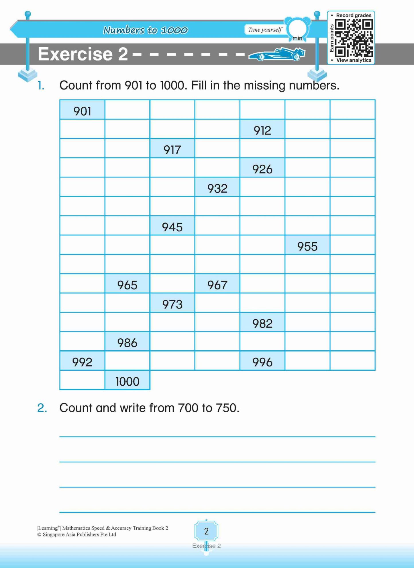 LEARNING+ Mathematics Speed & Accuracy Training Book 2