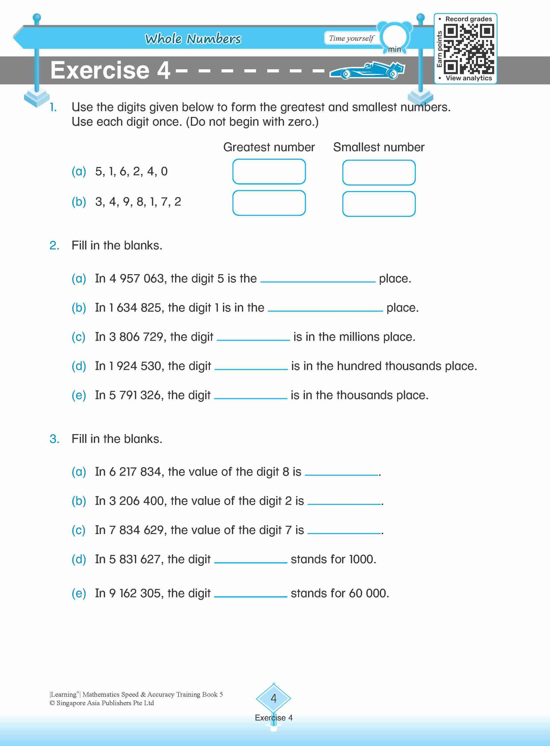 LEARNING+ Mathematics Speed & Accuracy Training Book 5