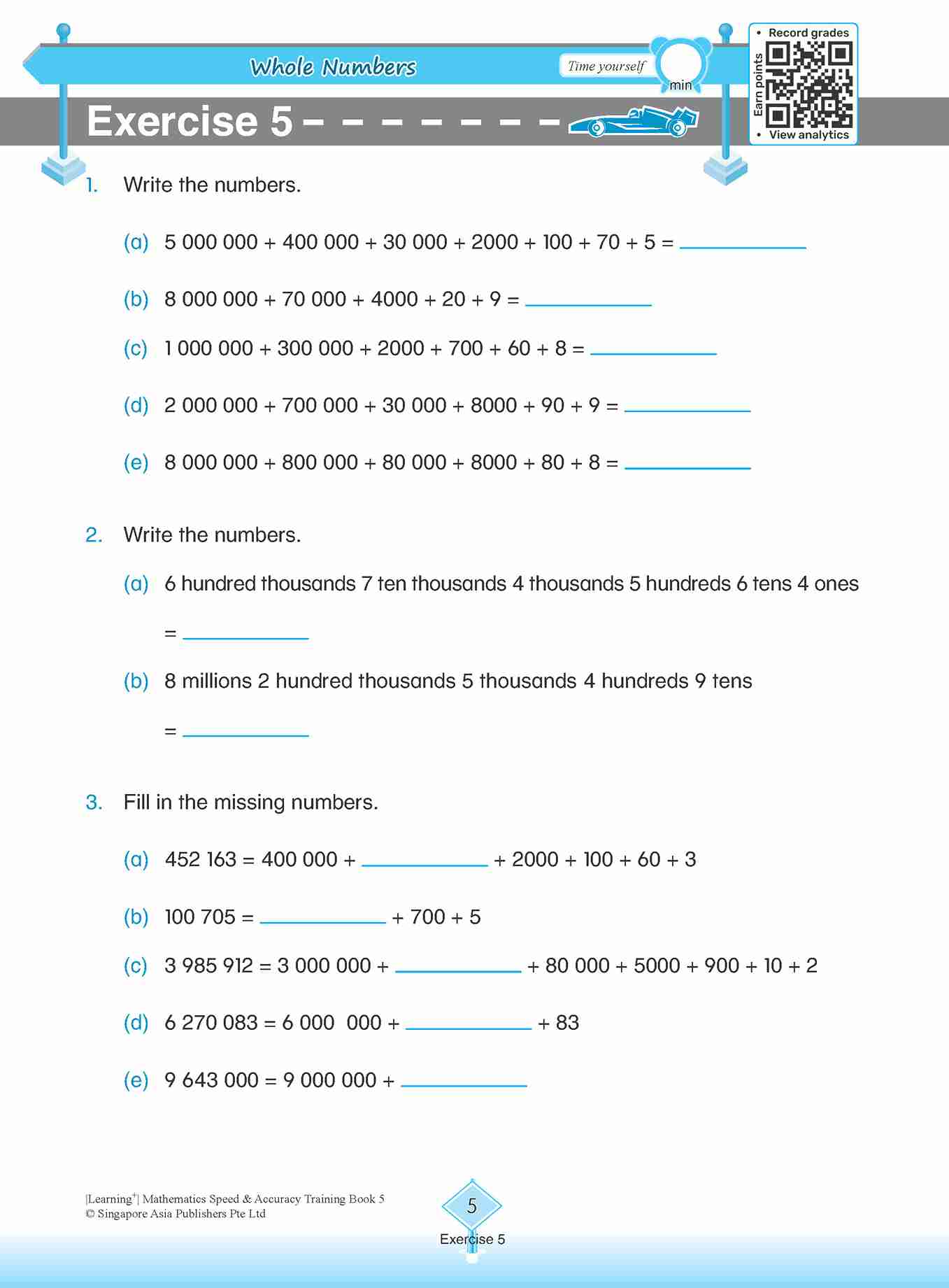 LEARNING+ Mathematics Speed & Accuracy Training Book 5