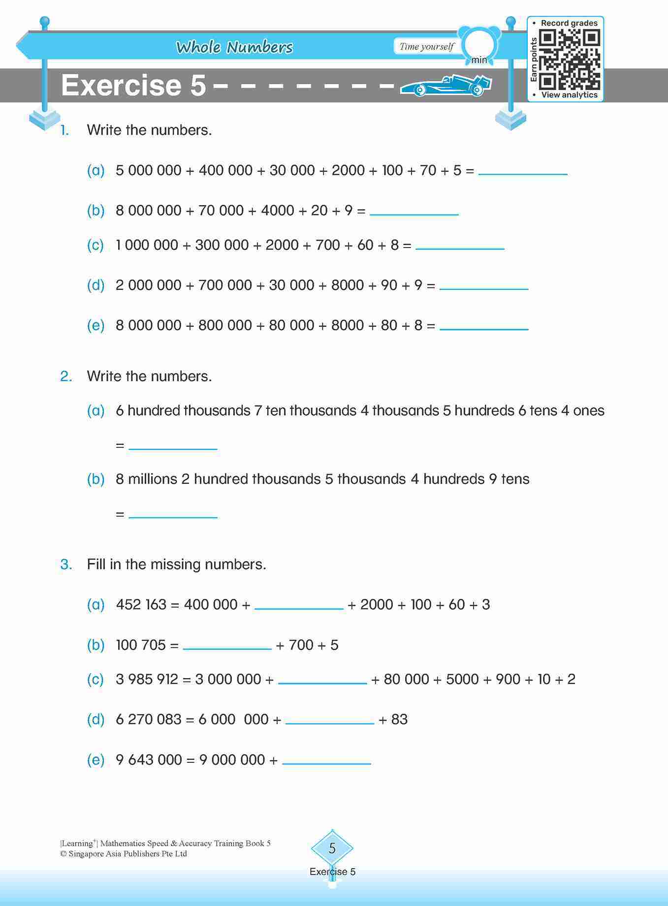 LEARNING+ Mathematics Speed & Accuracy Training Book 5