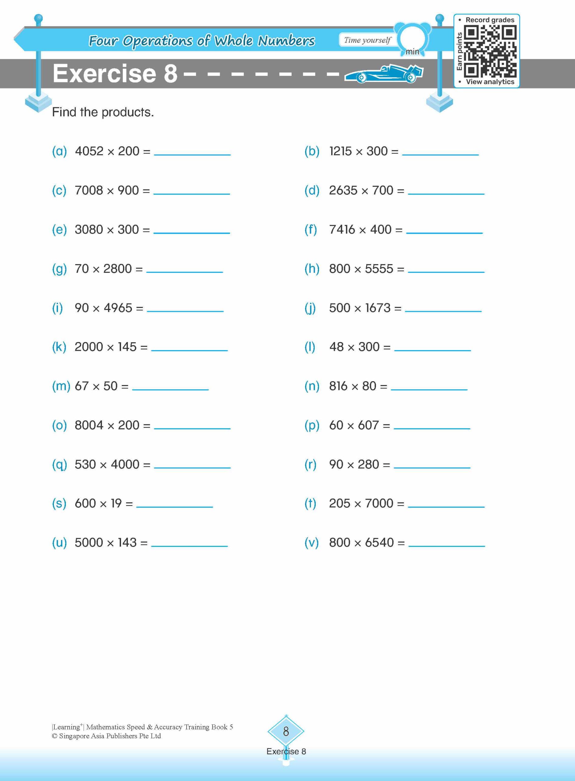 LEARNING+ Mathematics Speed & Accuracy Training Book 5
