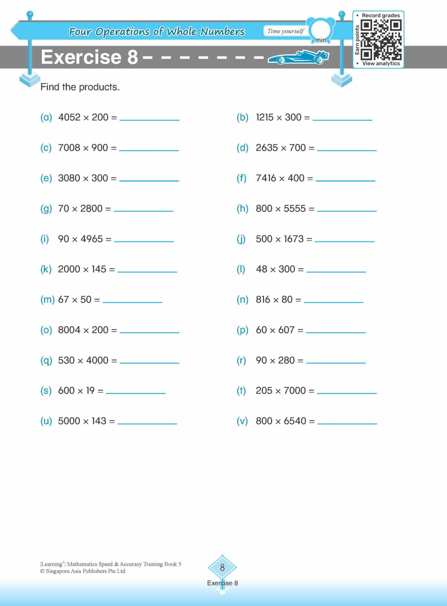 LEARNING+ Mathematics Speed & Accuracy Training Book 5