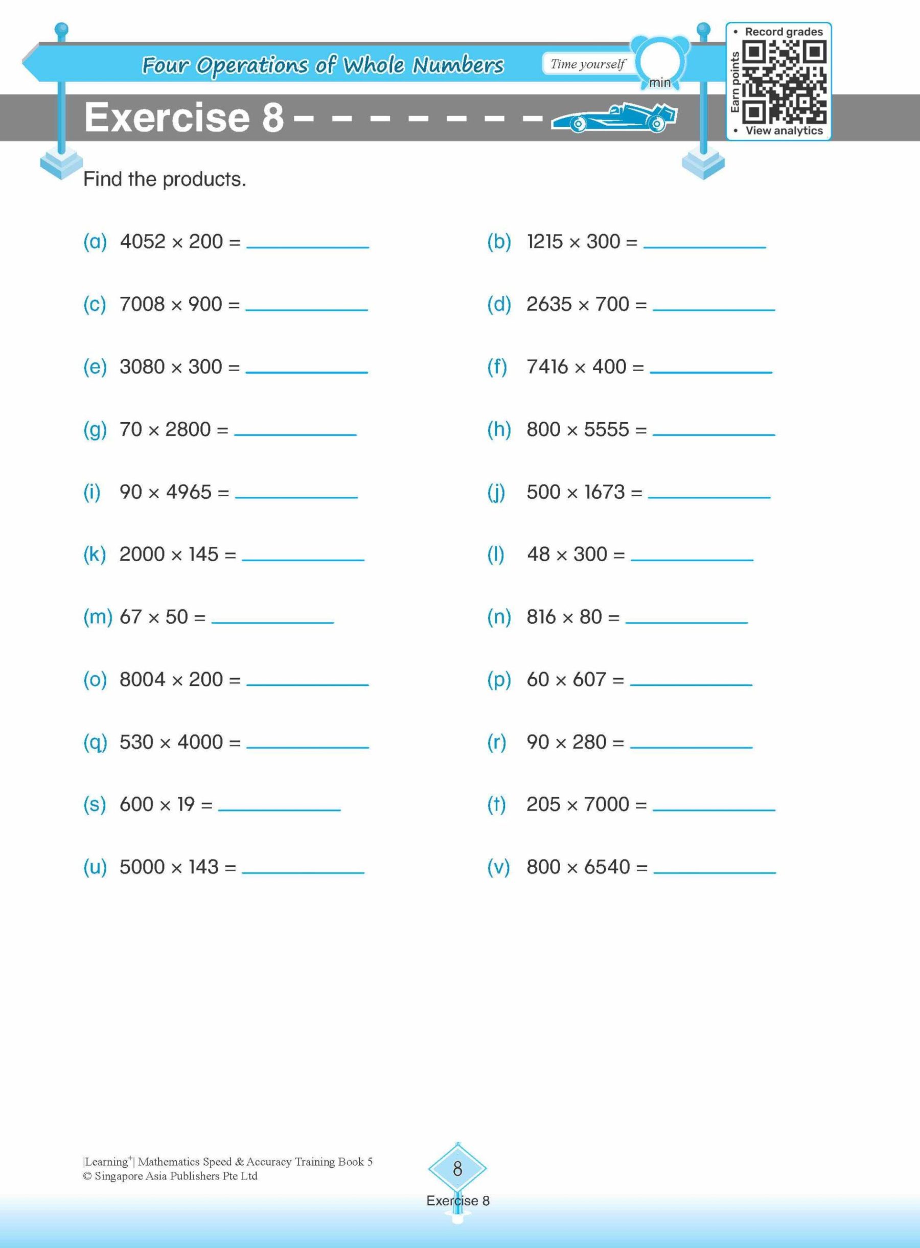 LEARNING+ Mathematics Speed & Accuracy Training Book 5