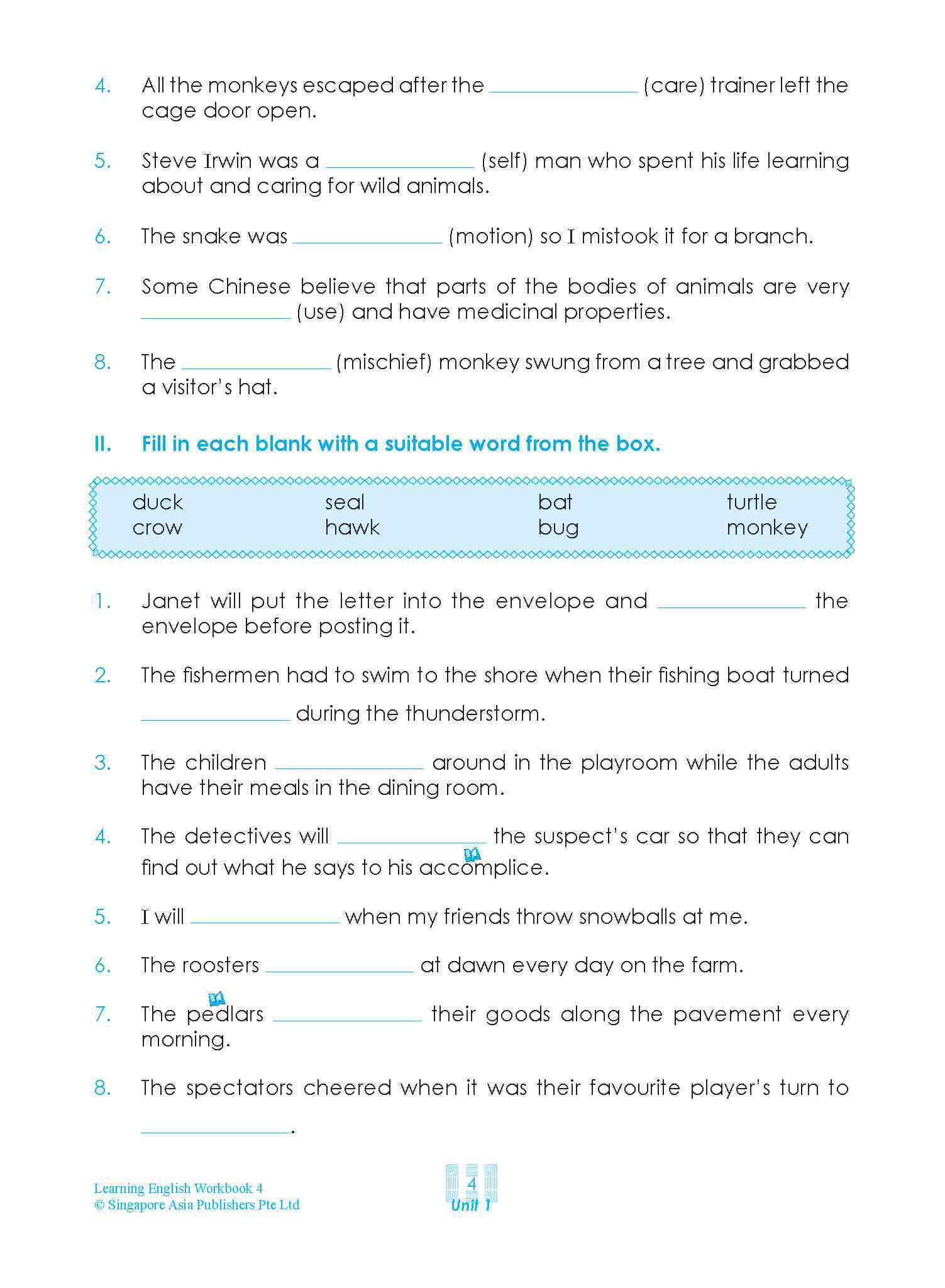 LEARNING ENGLISH Workbook 4