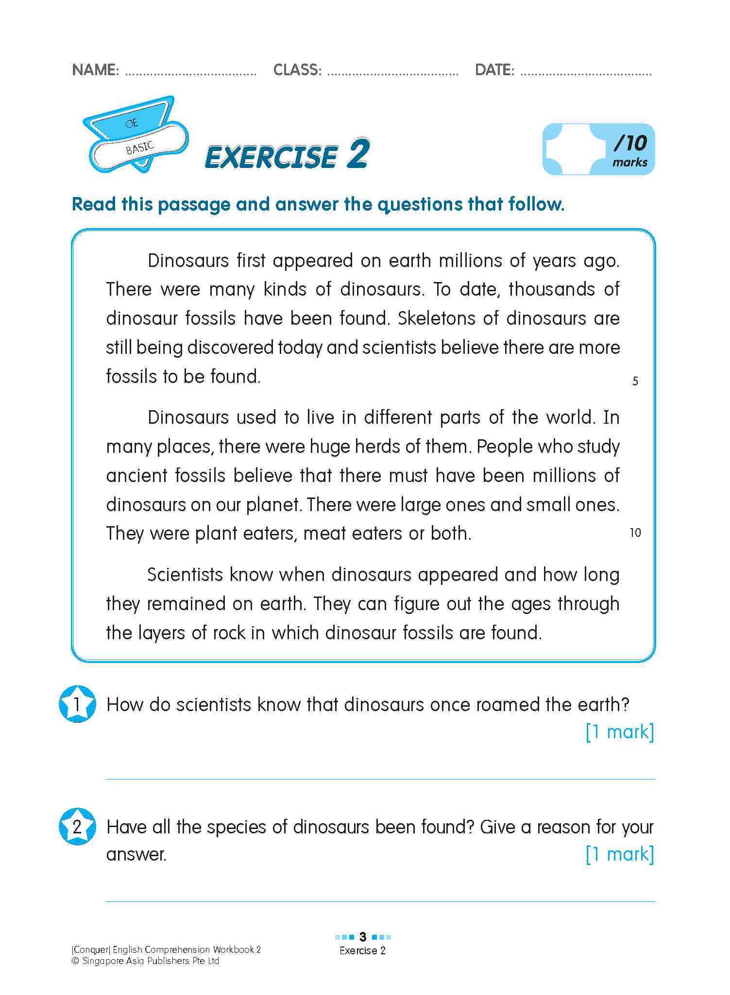 Conquer English Comprehension Workbook 2