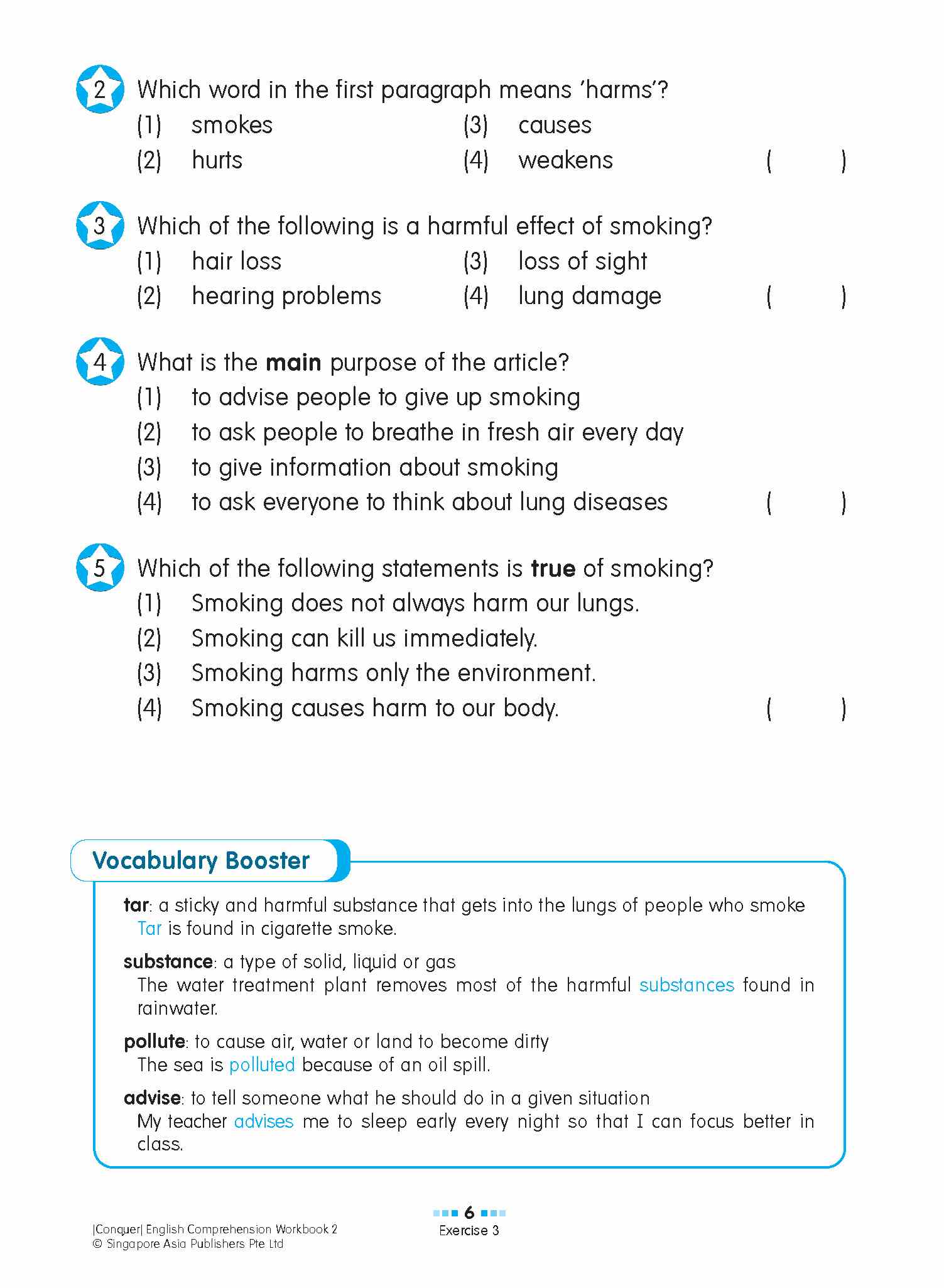 Conquer English Comprehension Workbook 2