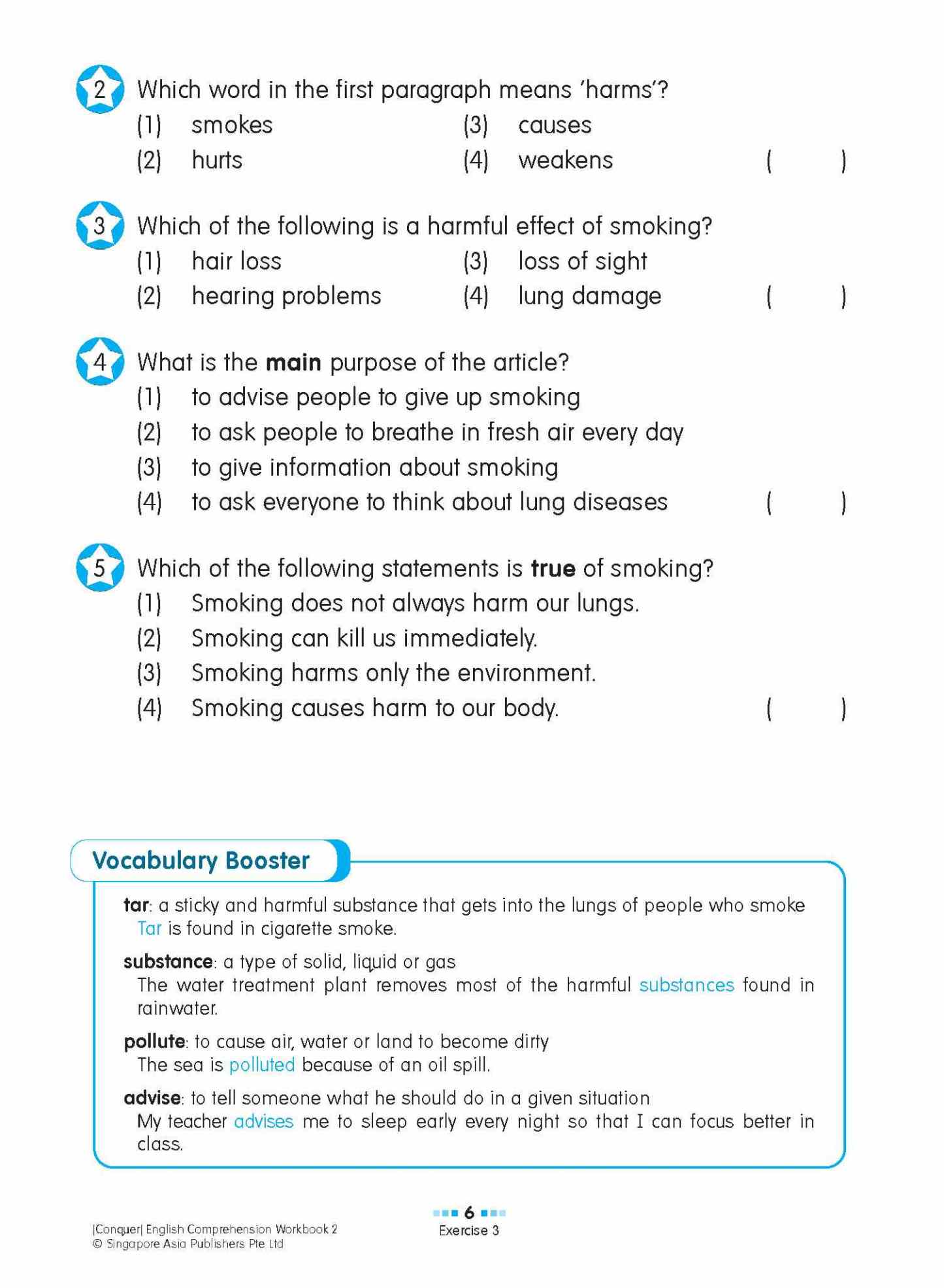 Conquer English Comprehension Workbook 2