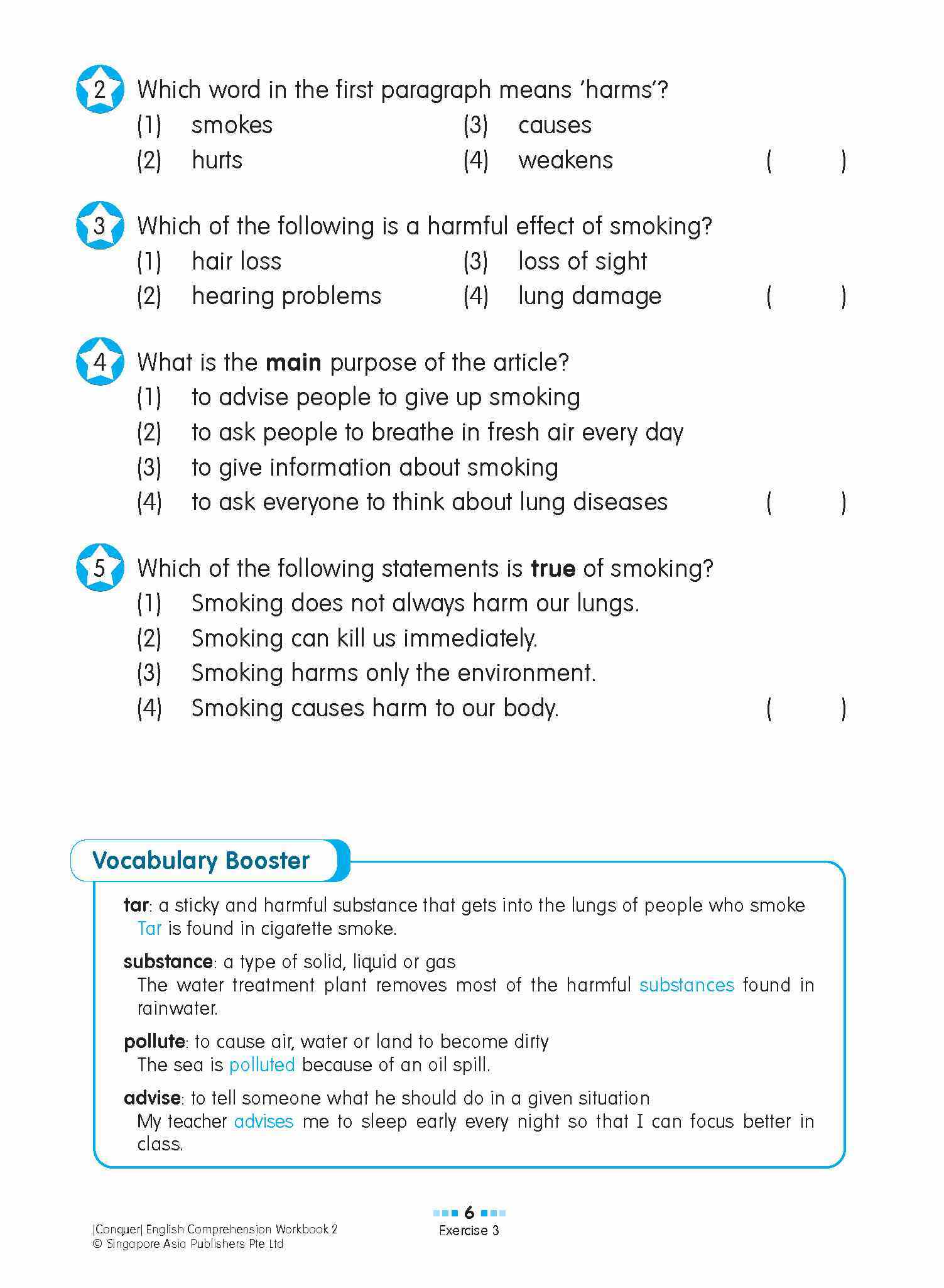 Conquer English Comprehension Workbook 2