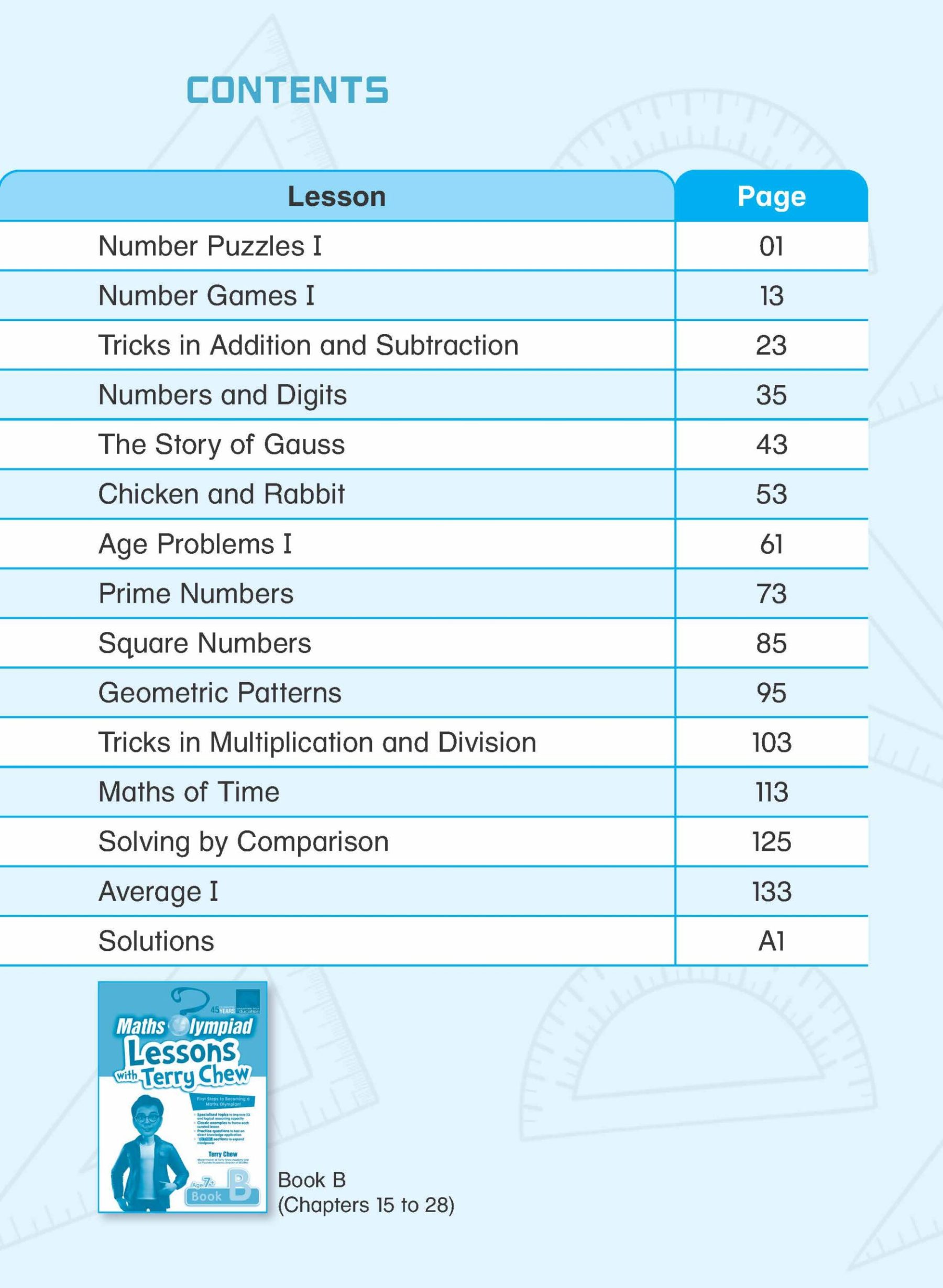Maths Olympiad Lessons with Terry Chew Age 7+ Book A