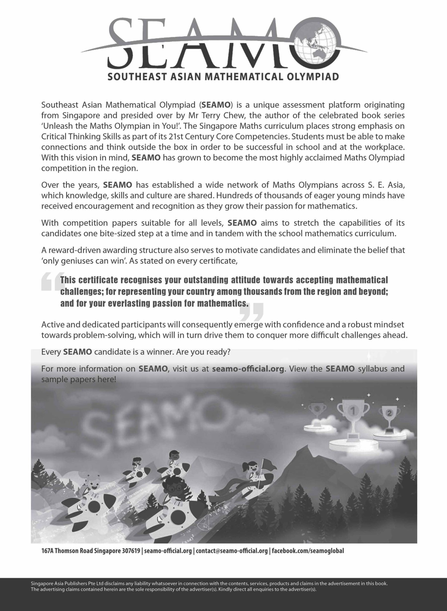 Maths Olympiad Lessons with Terry Chew Age 7+ Book A