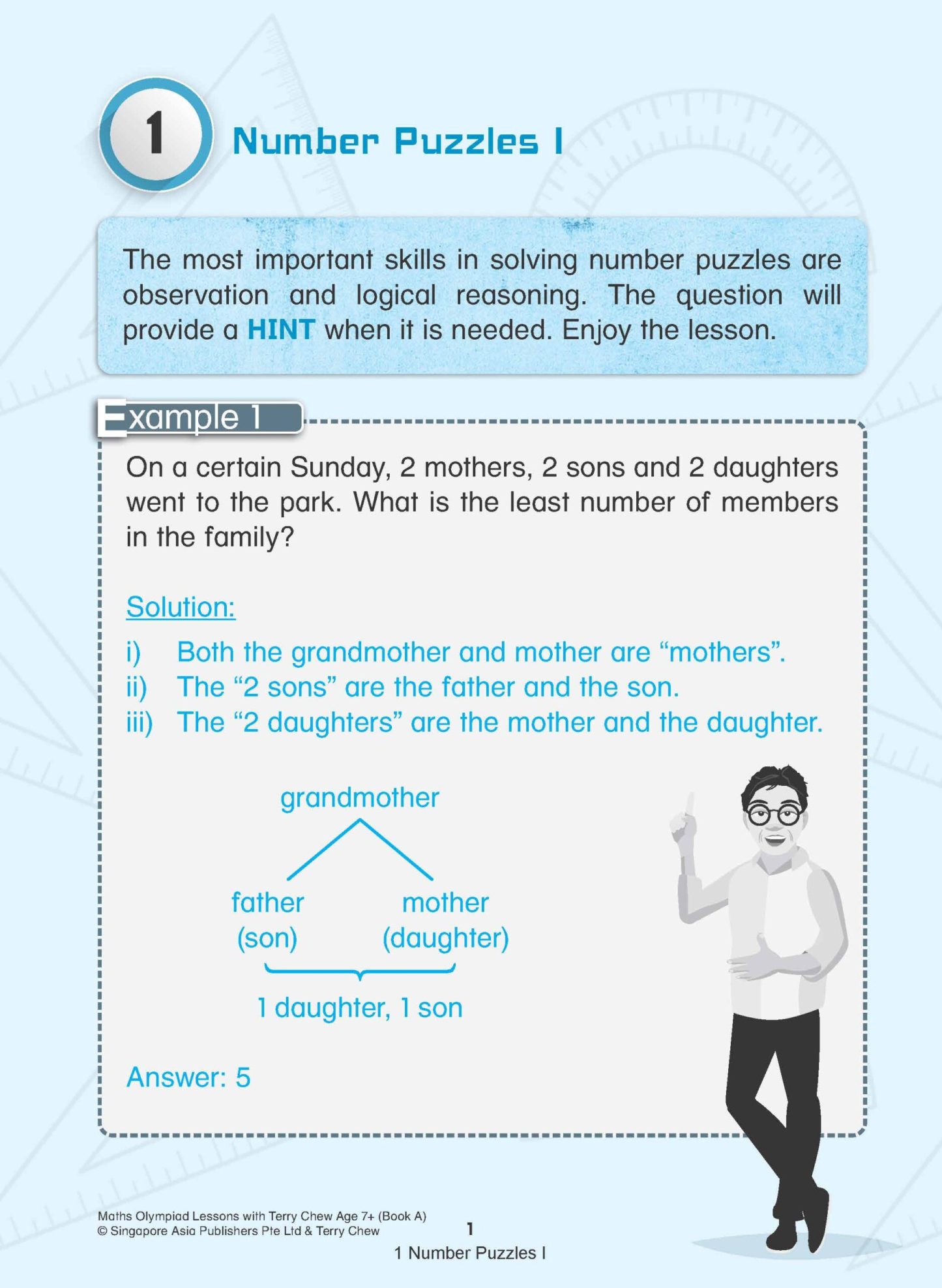 Maths Olympiad Lessons with Terry Chew Age 7+ Book A