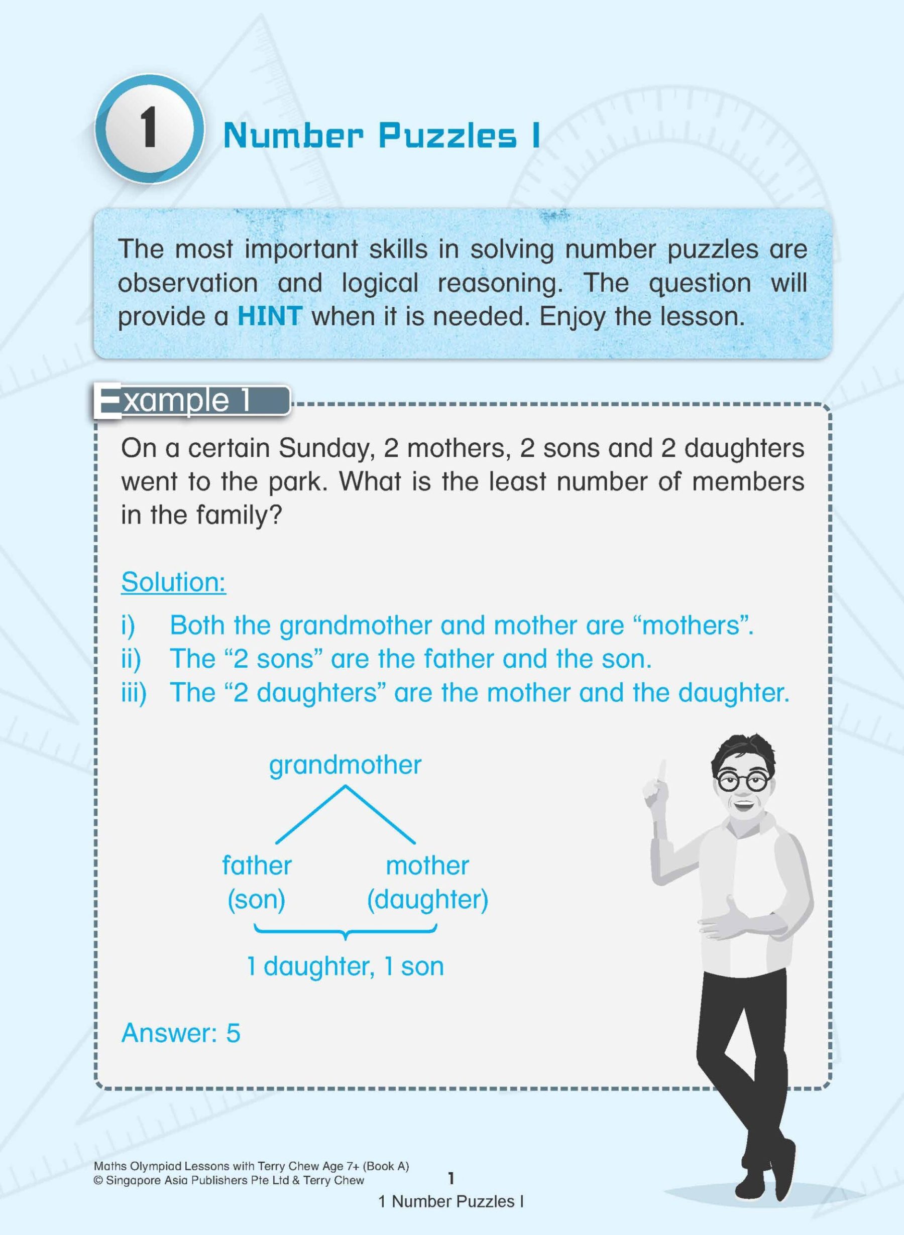 Maths Olympiad Lessons with Terry Chew Age 7+ Book A
