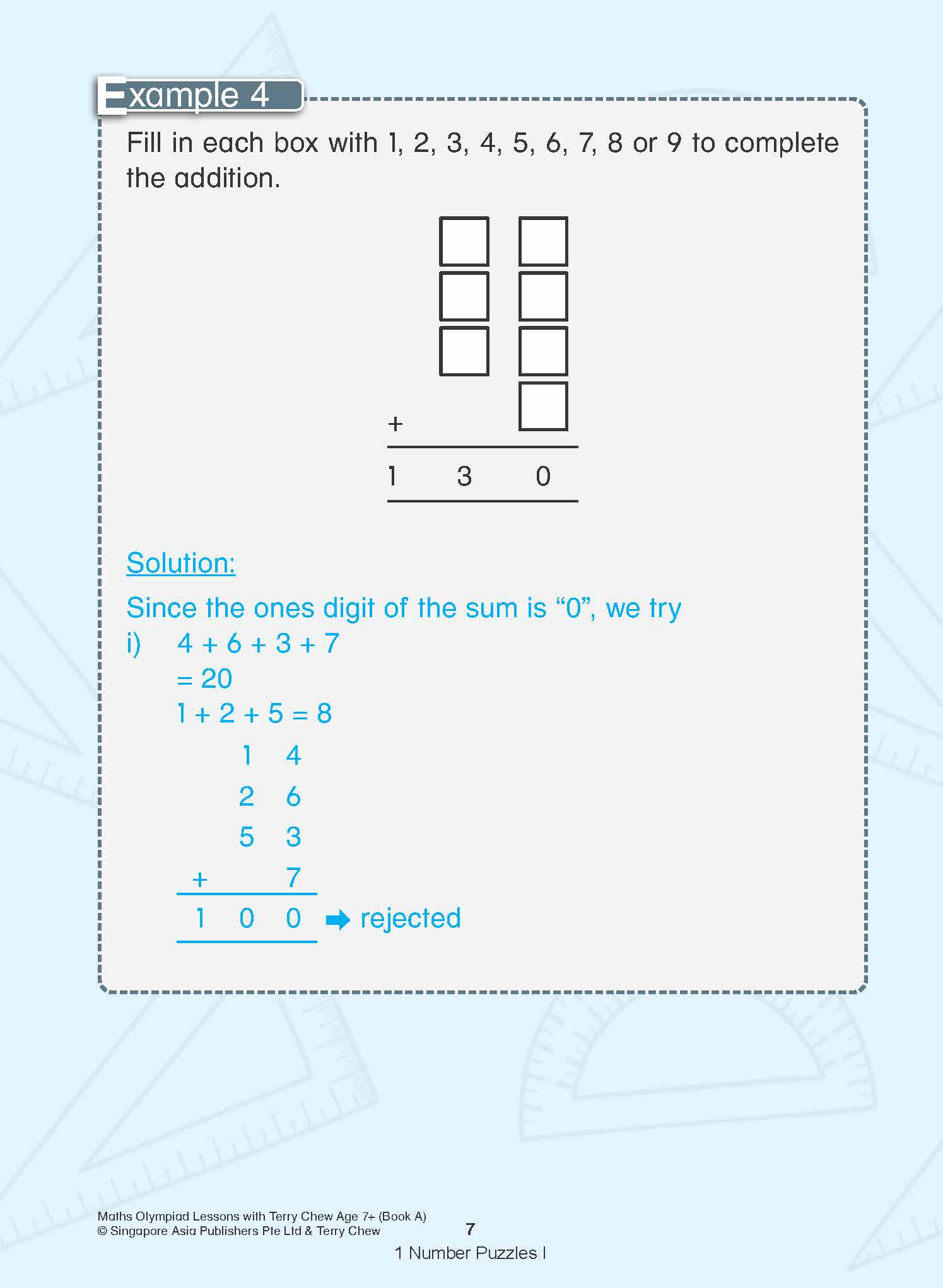 Maths Olympiad Lessons with Terry Chew Age 7+ Book A