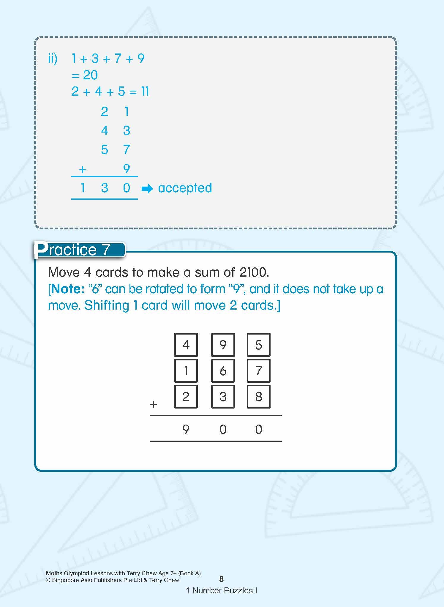 Maths Olympiad Lessons with Terry Chew Age 7+ Book A