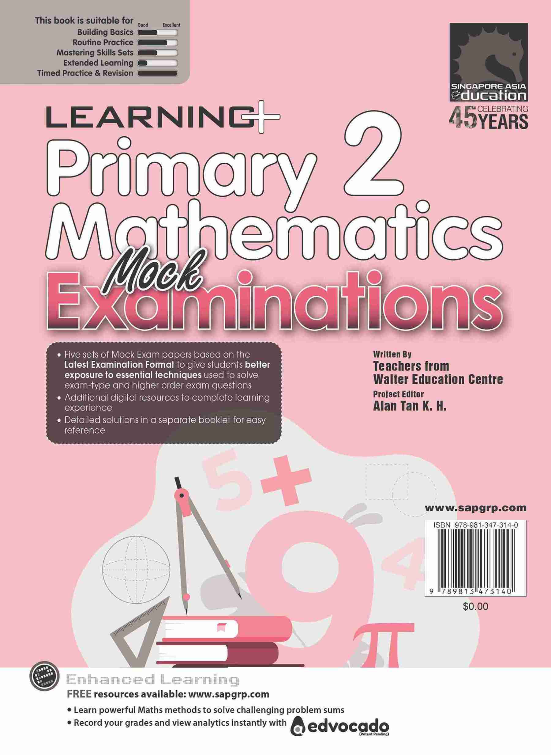 LEARNING+ Primary 2 Mathematics Mock Examinations