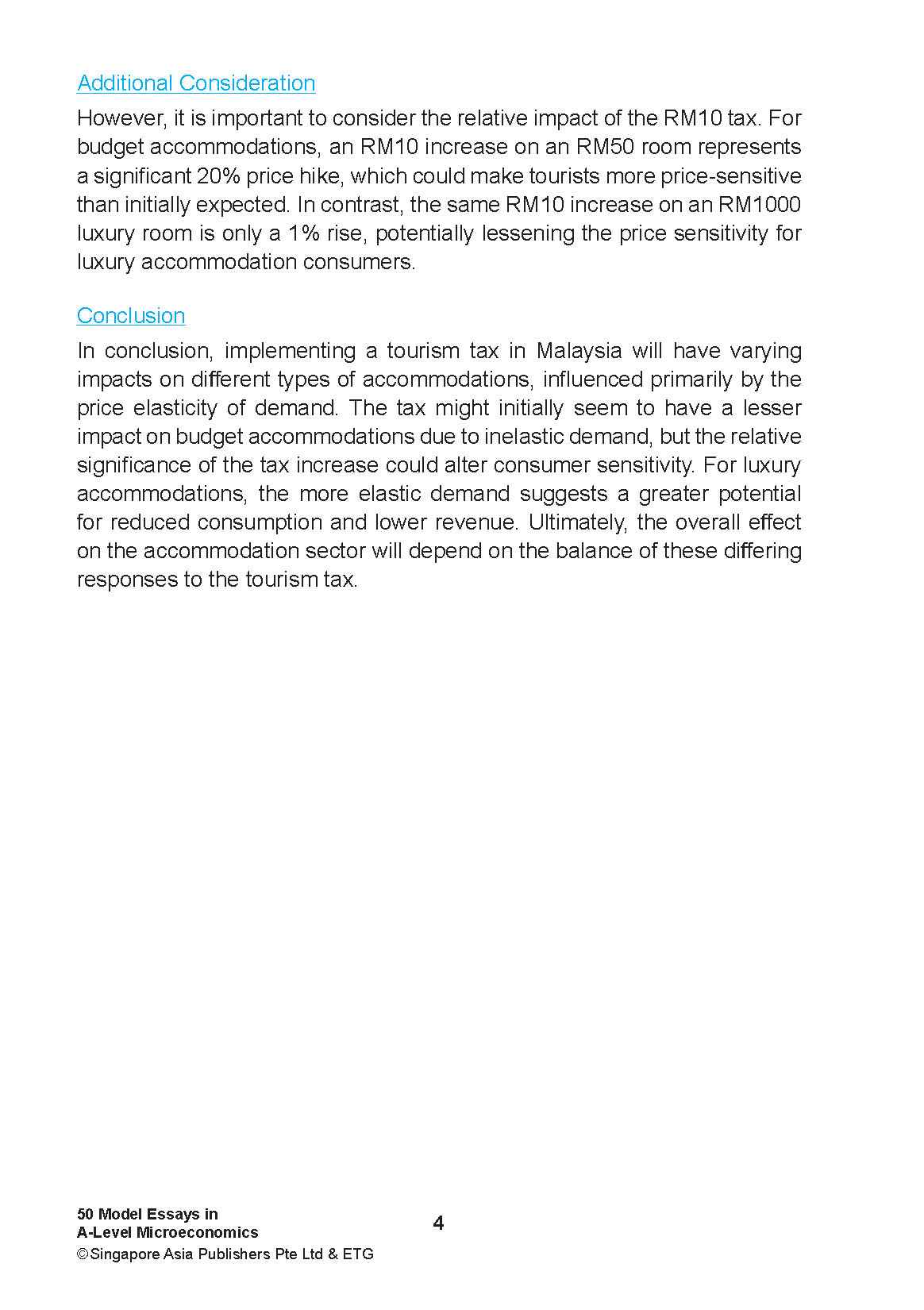 NOTES+ with ETG Econs 50 MODEL ESSAYS in A-LEVEL MICROECONOMICS