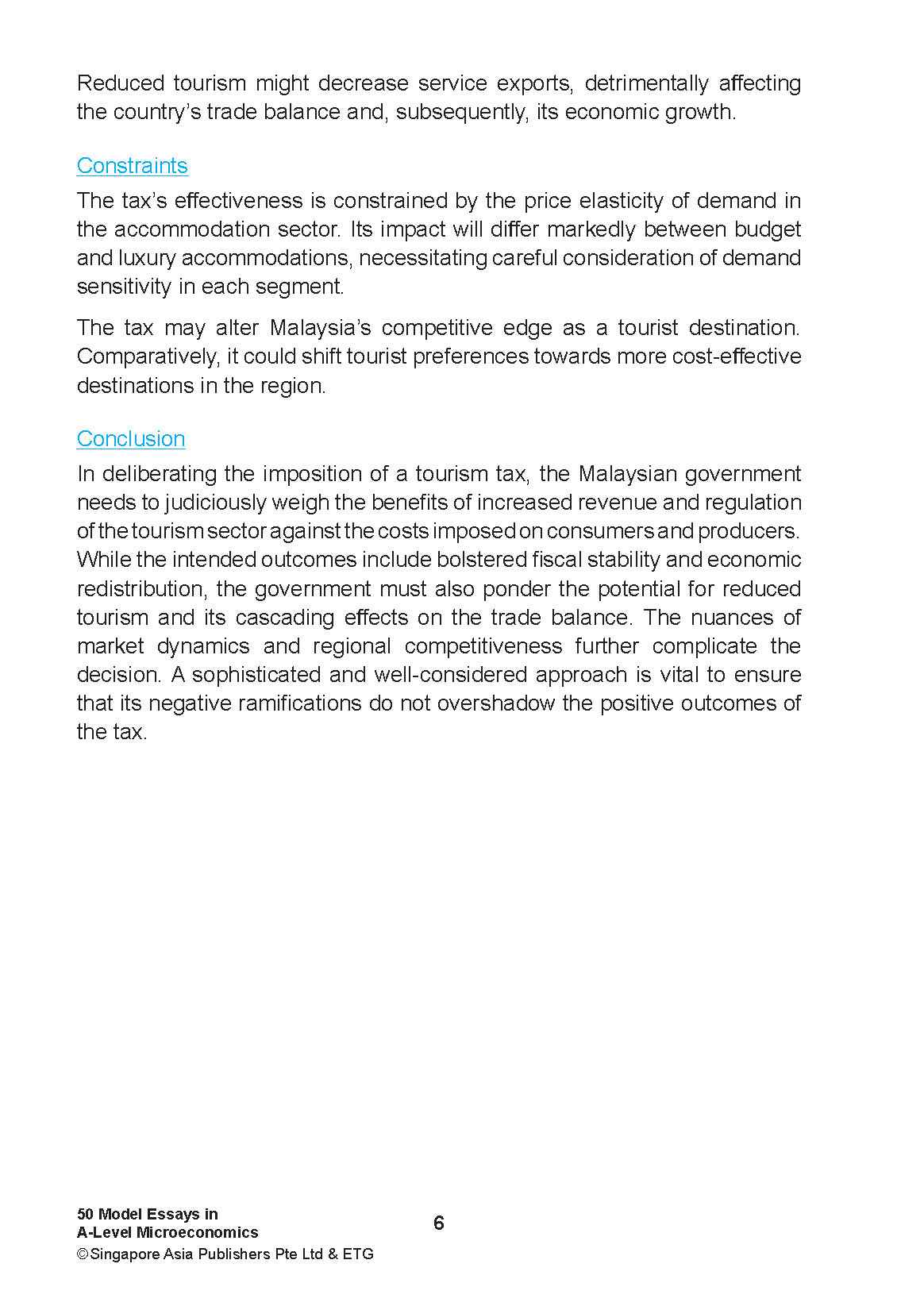 NOTES+ with ETG Econs 50 MODEL ESSAYS in A-LEVEL MICROECONOMICS