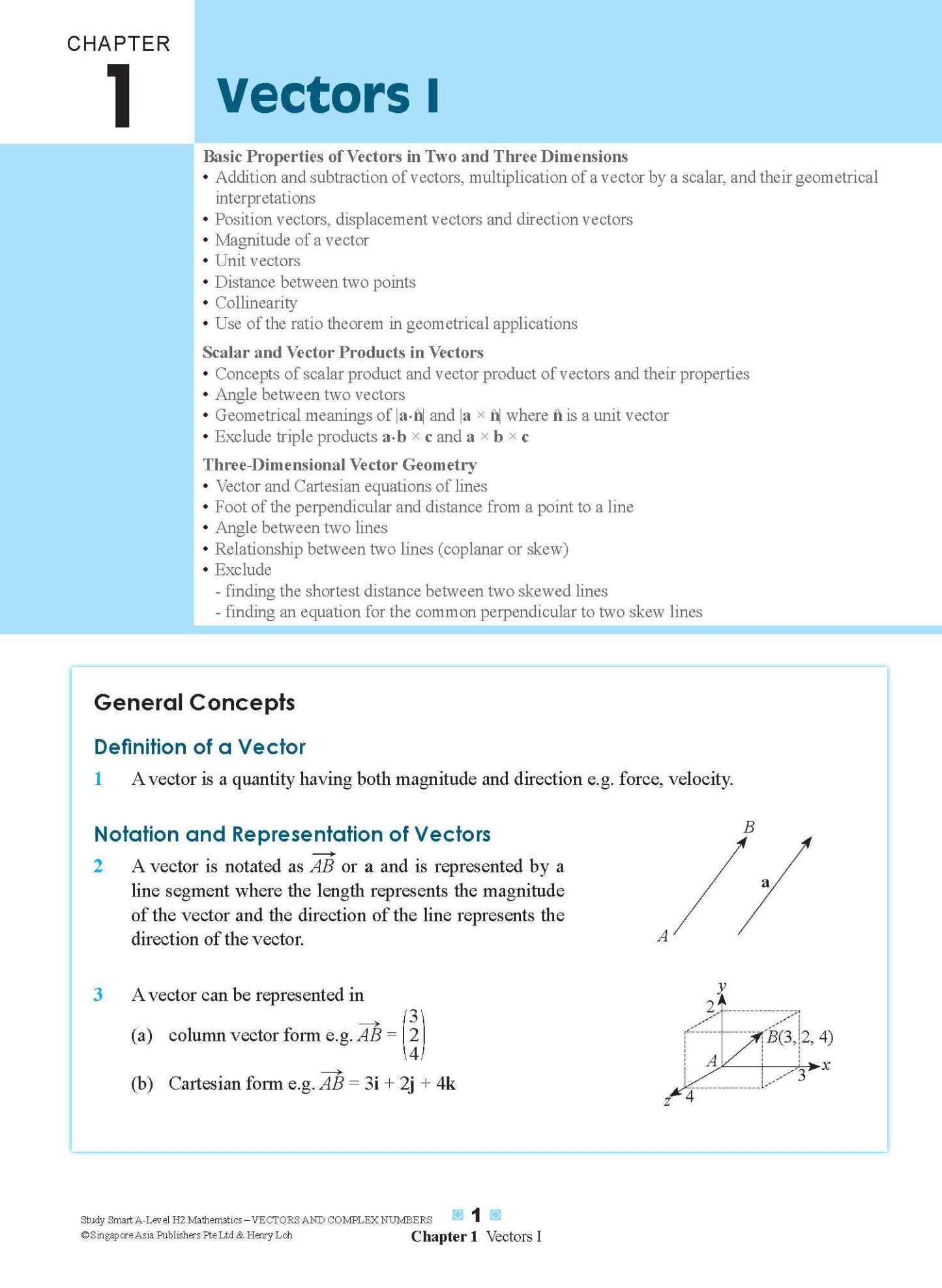STUDY SMART A-Level H2 Mathematics Vectors and Complex Numbers