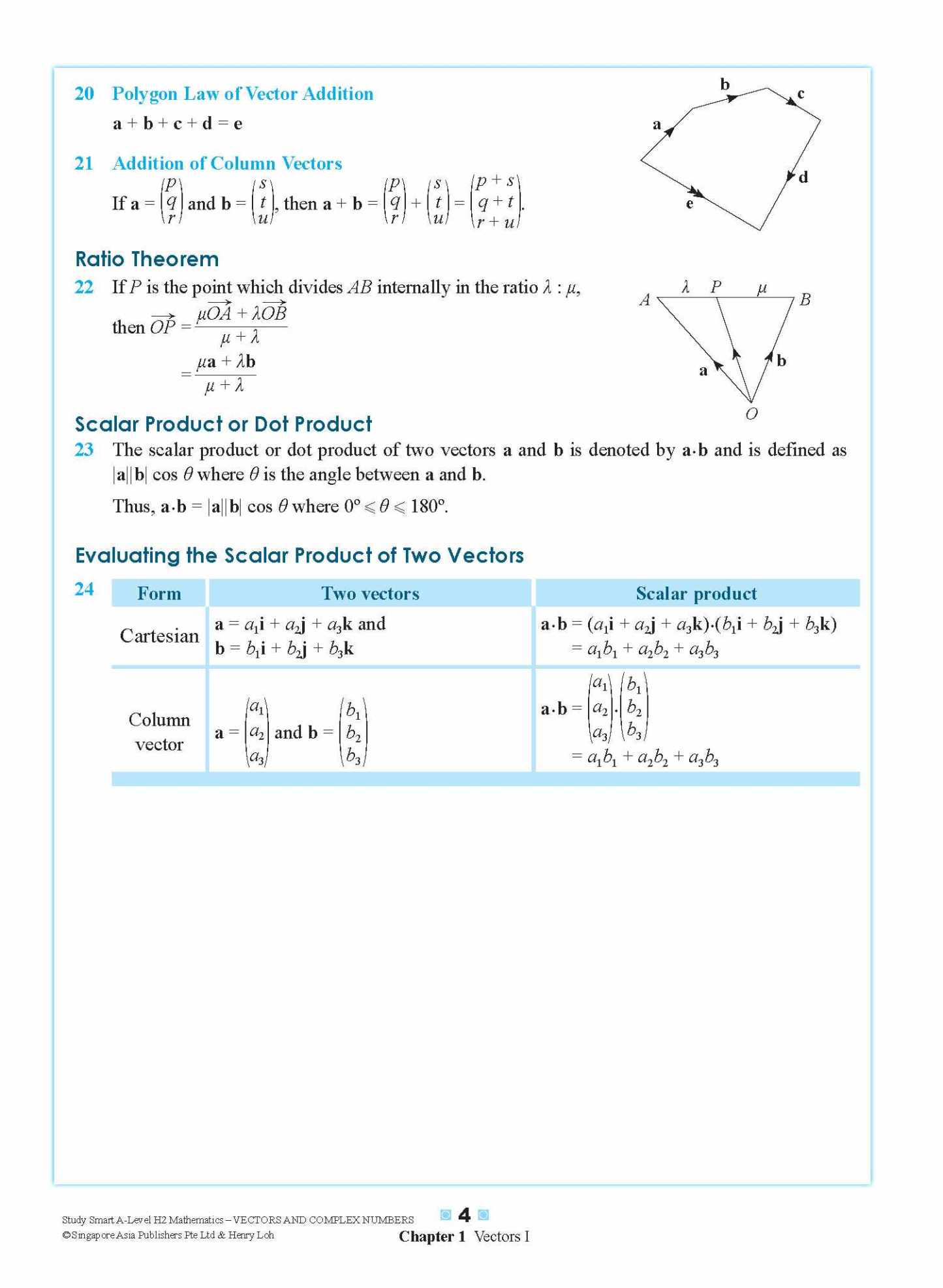 STUDY SMART A-Level H2 Mathematics Vectors and Complex Numbers