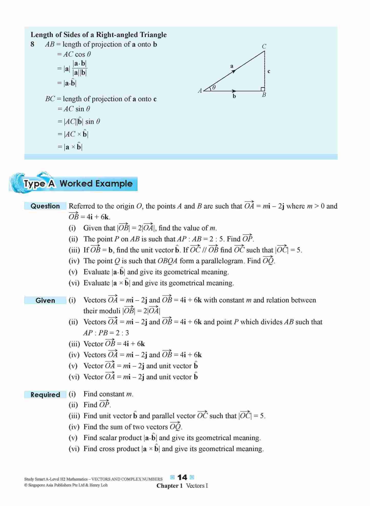 STUDY SMART A-Level H2 Mathematics Vectors and Complex Numbers