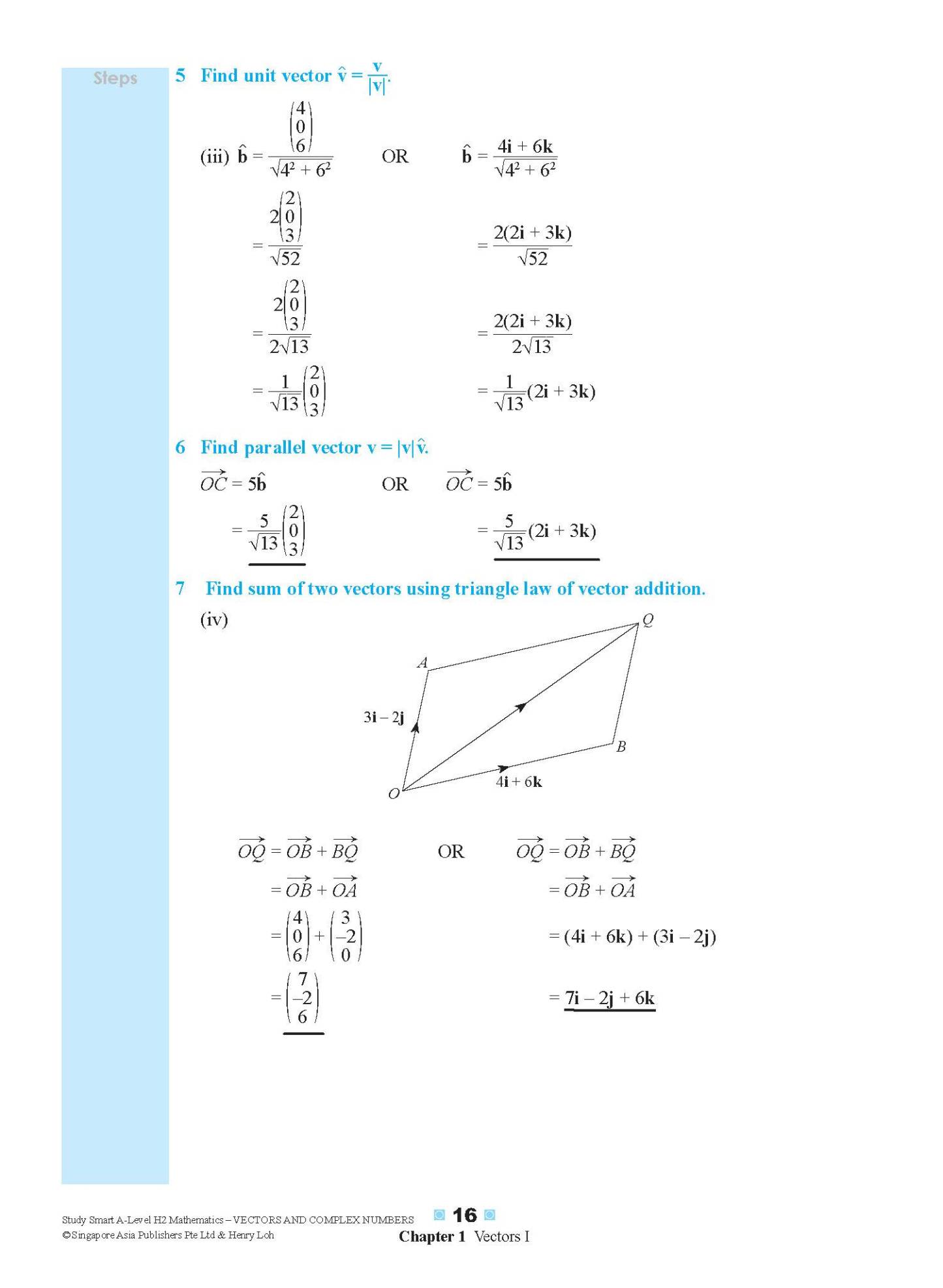STUDY SMART A-Level H2 Mathematics Vectors and Complex Numbers