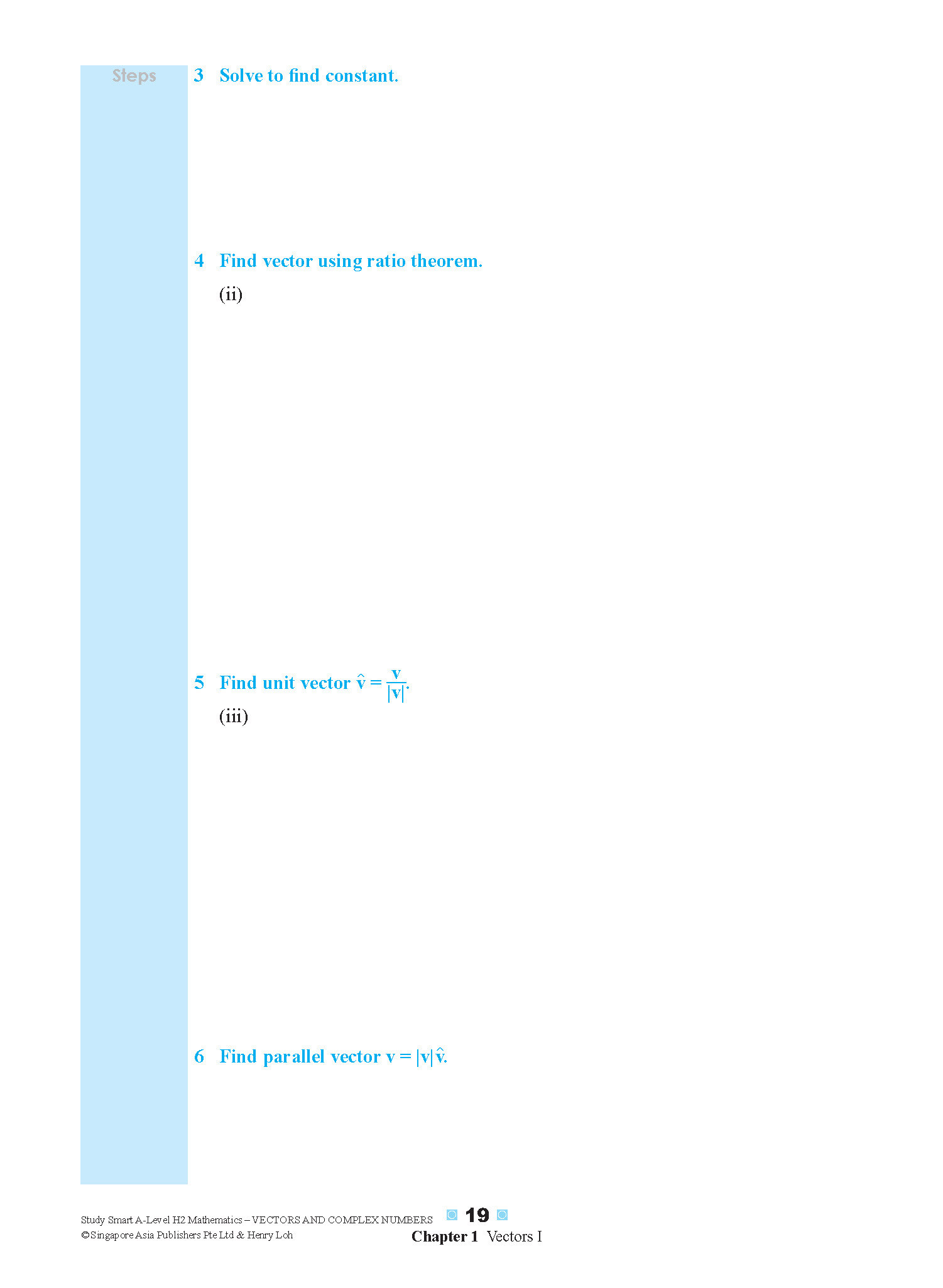 STUDY SMART A-Level H2 Mathematics Vectors and Complex Numbers