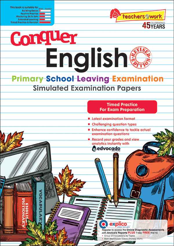 Conquer English Primary School Leaving Examination – Simulated Examination Papers