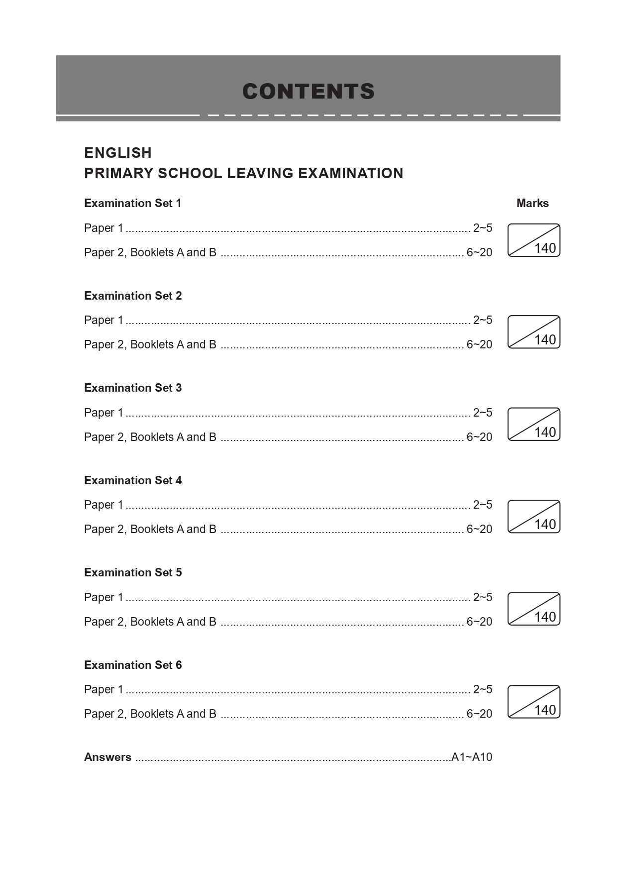 Conquer English Primary School Leaving Examination – Simulated Examination Papers
