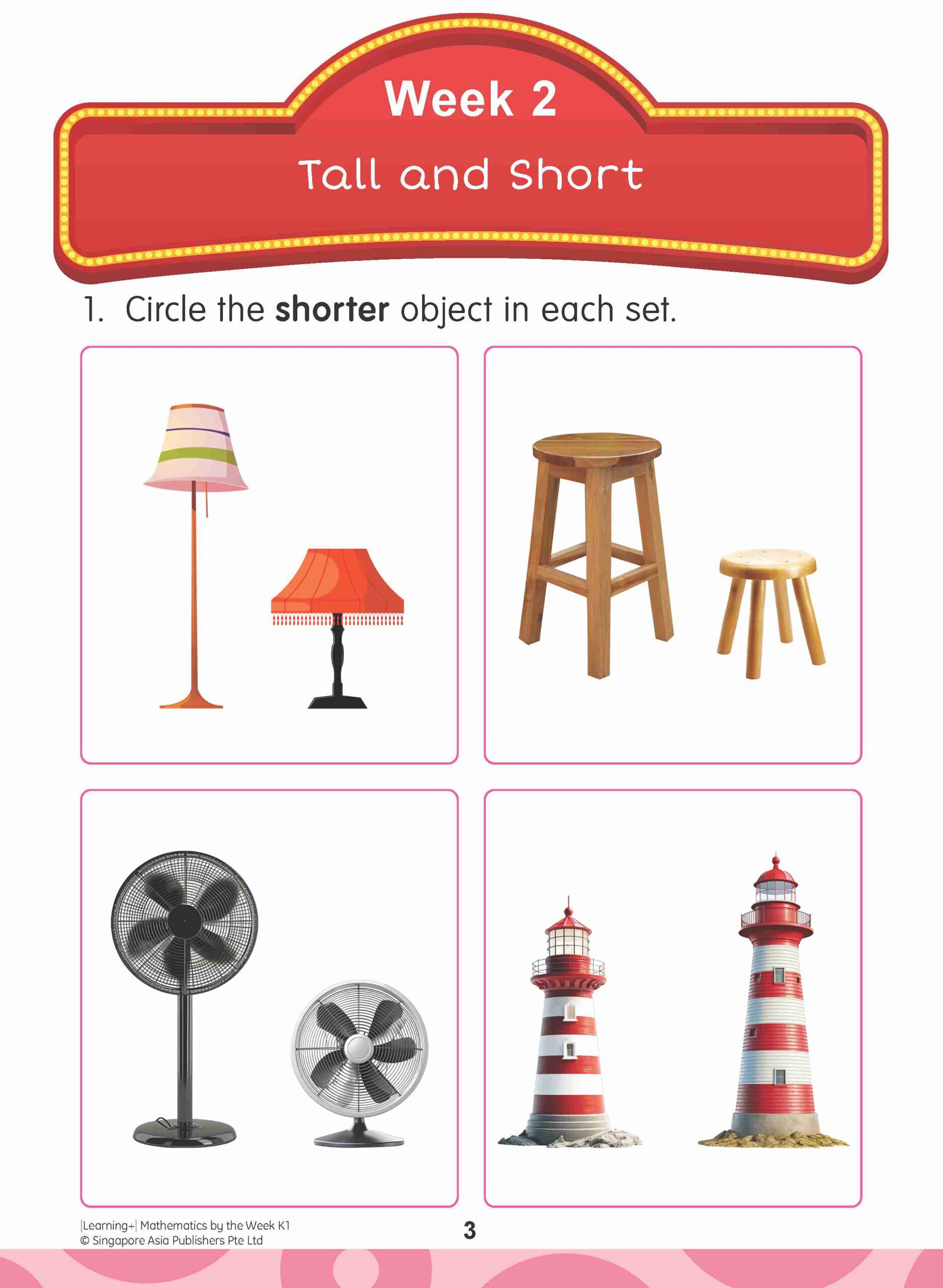 LEARNING+ MATHEMATICS by the WEEK Kindergarten 1