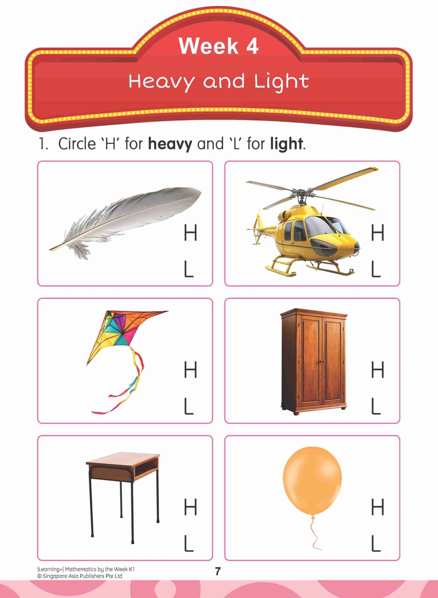 LEARNING+ MATHEMATICS by the WEEK Kindergarten 1