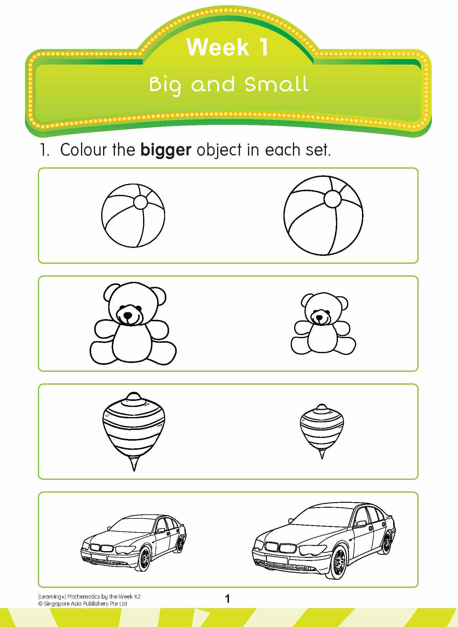 LEARNING+ MATHEMATICS by the WEEK Kindergarten 2