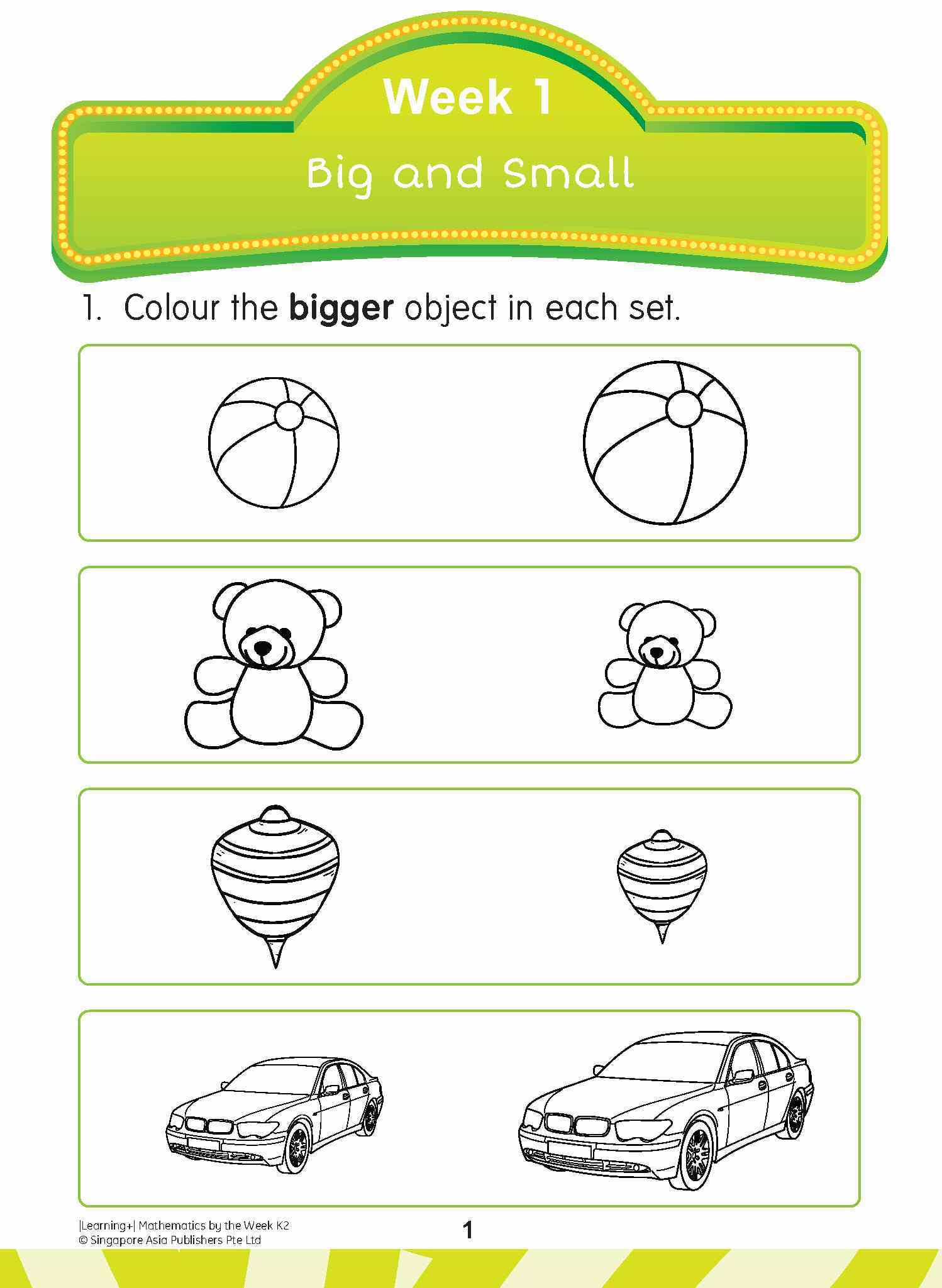 LEARNING+ MATHEMATICS by the WEEK Kindergarten 2