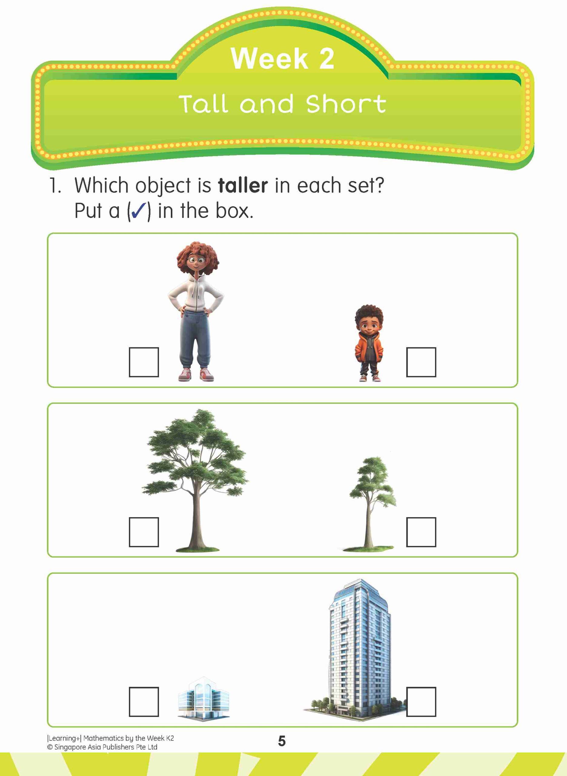 LEARNING+ MATHEMATICS by the WEEK Kindergarten 2