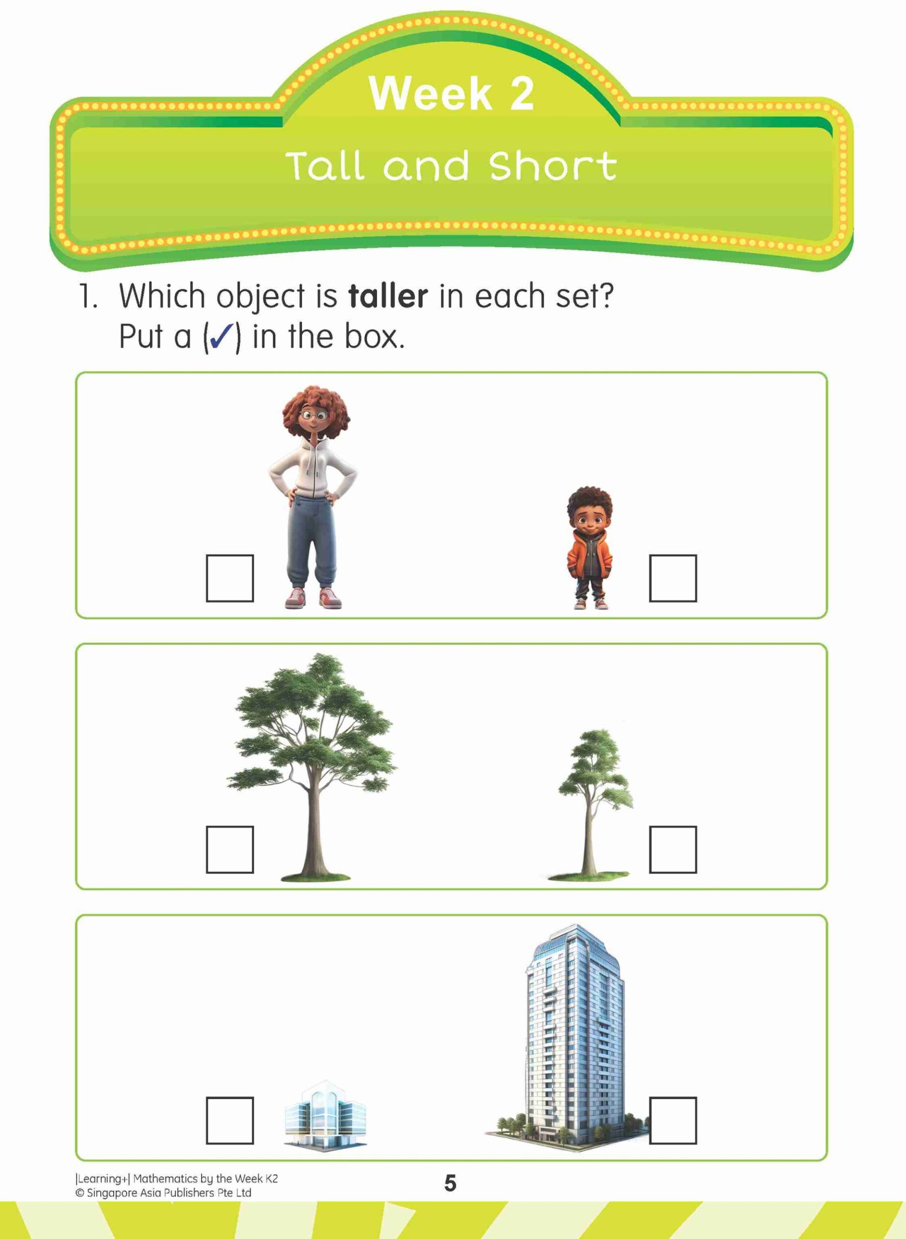 LEARNING+ MATHEMATICS by the WEEK Kindergarten 2