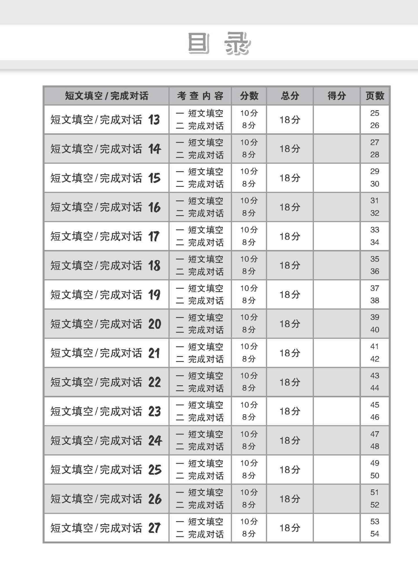 会考满分冲刺 PSLE华文短文填空 完成对话 / PSLE Chinese Cloze Passages and Dialogue Completion