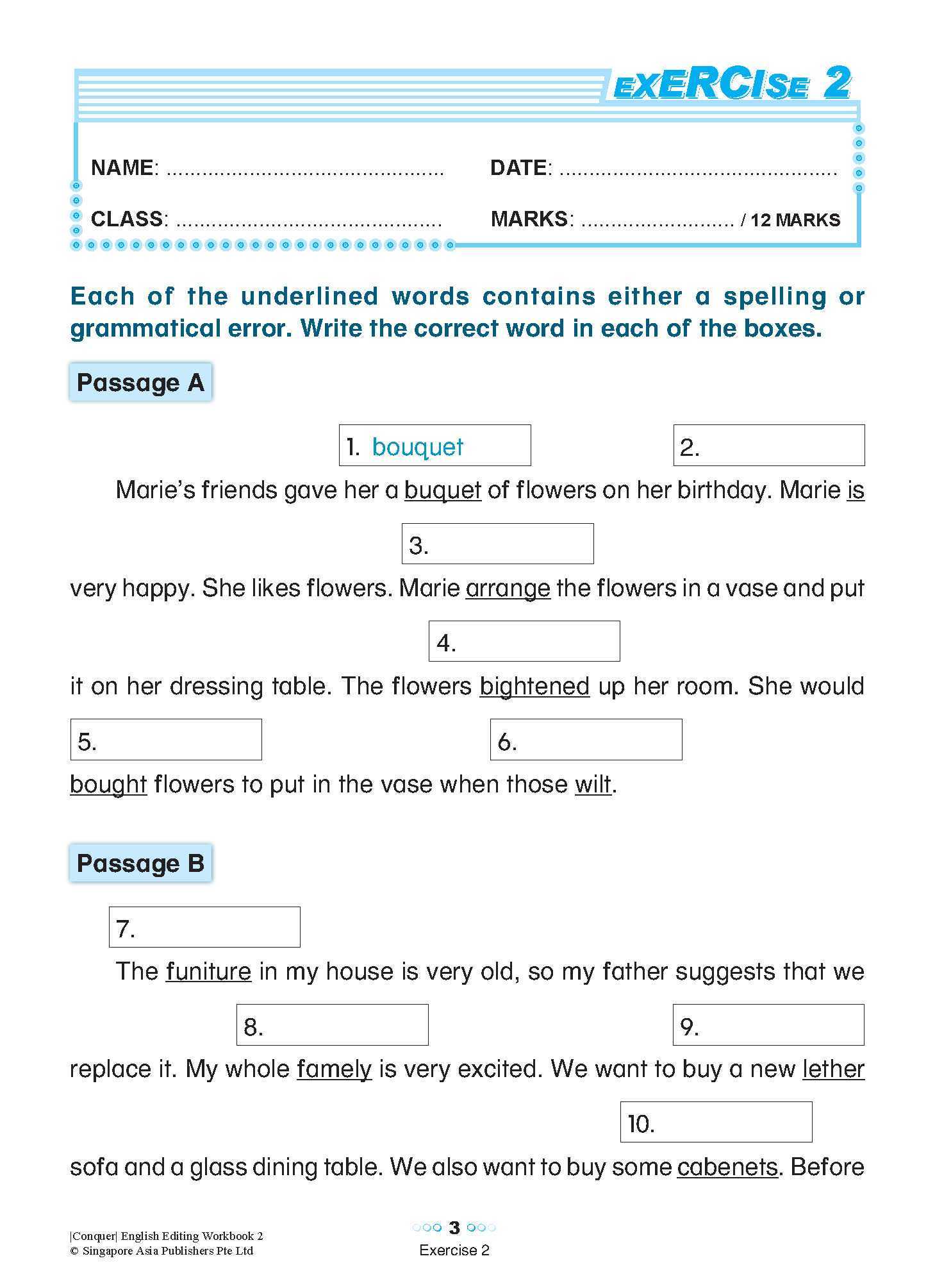 Conquer English Editing Workbook 2