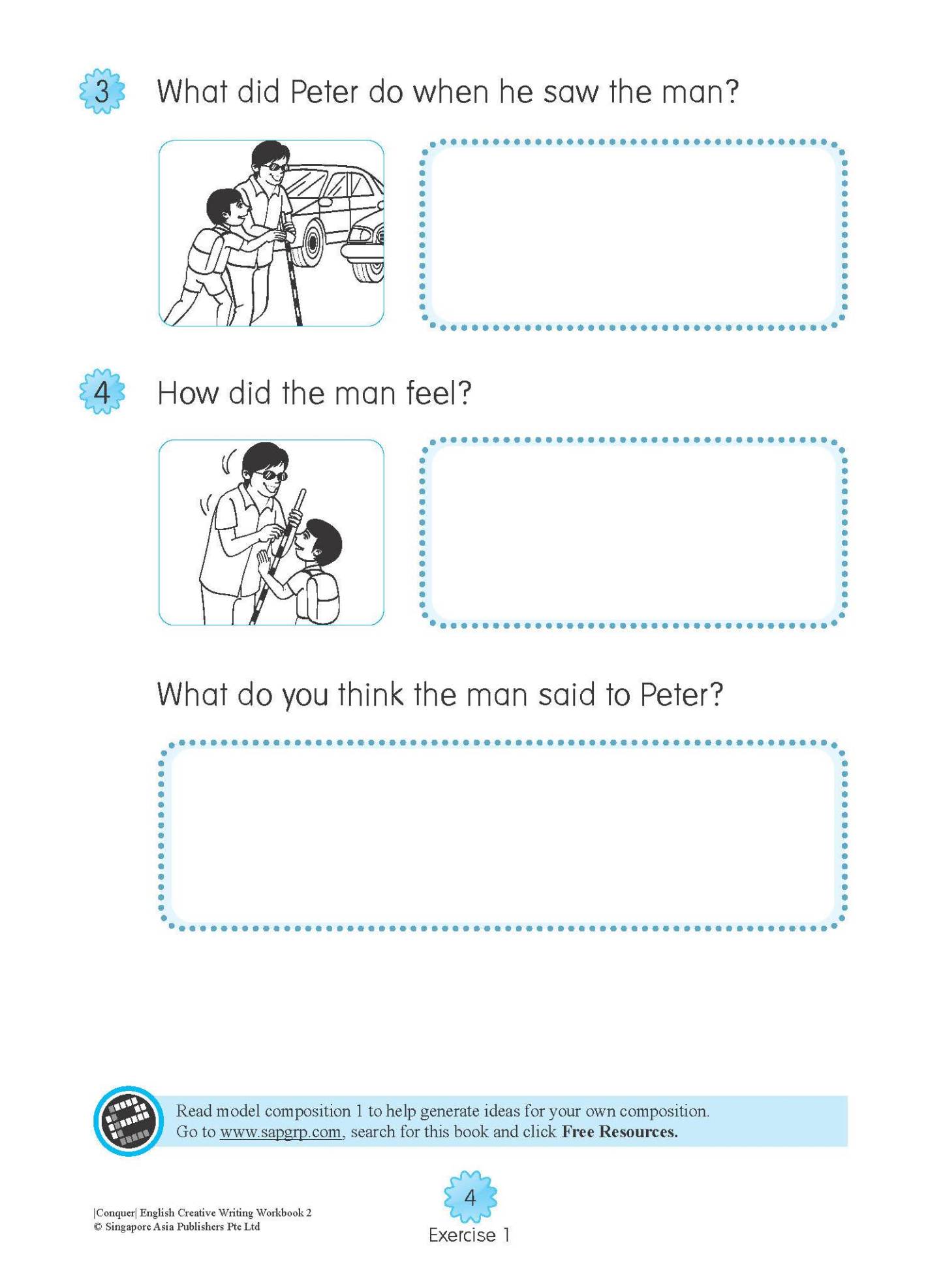 Conquer English Creative Writing For Primary Levels Workbook 2