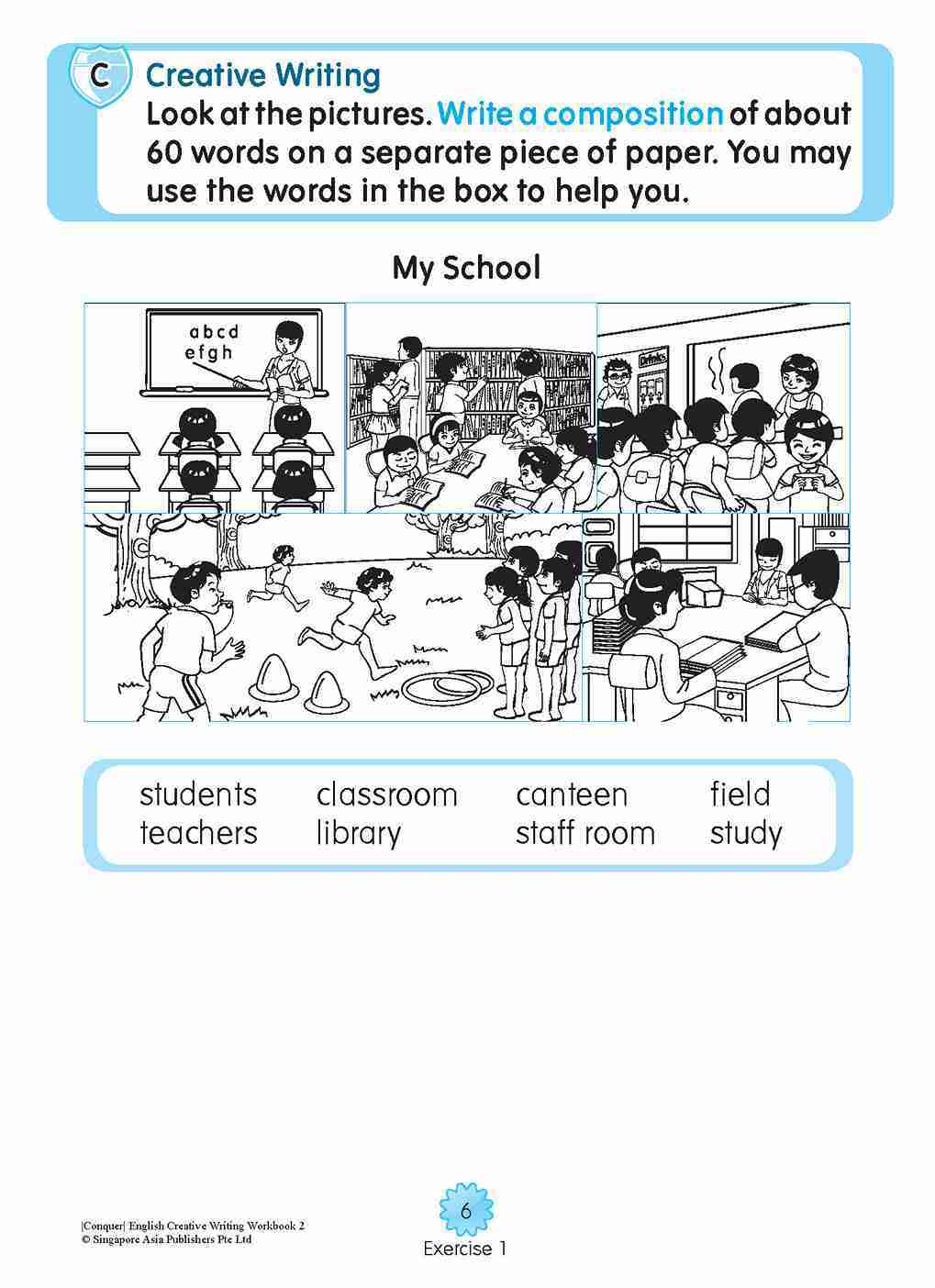 Conquer English Creative Writing For Primary Levels Workbook 2